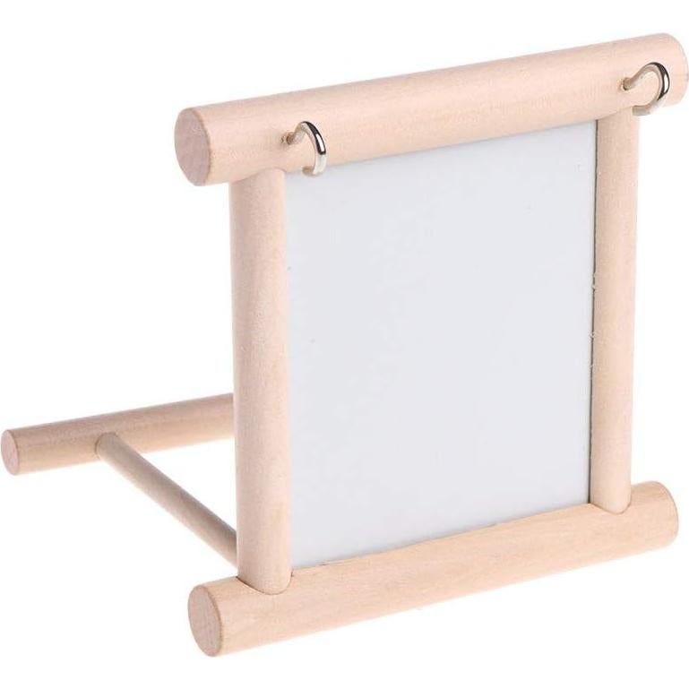 Espejo Colgante para Pájaros Litewood 10x15cm Juguete Interactivo