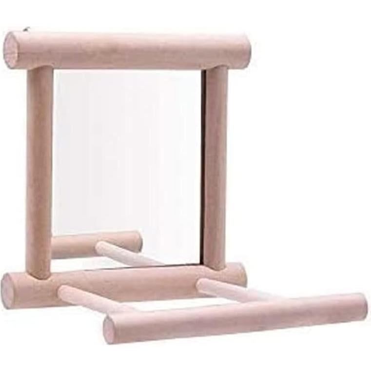 Espejo Colgante para Pájaros Litewood 10x15cm Juguete Interactivo