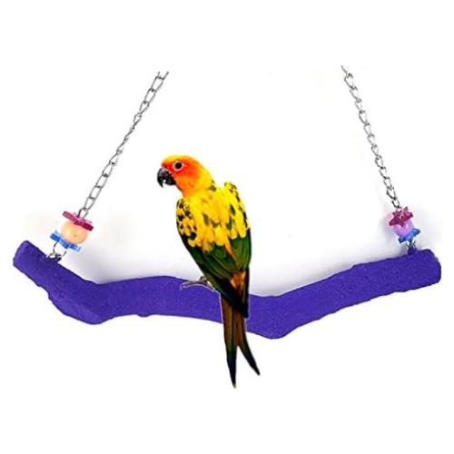 Percha Columpio para Aves Petall Madera Natural 25 cm