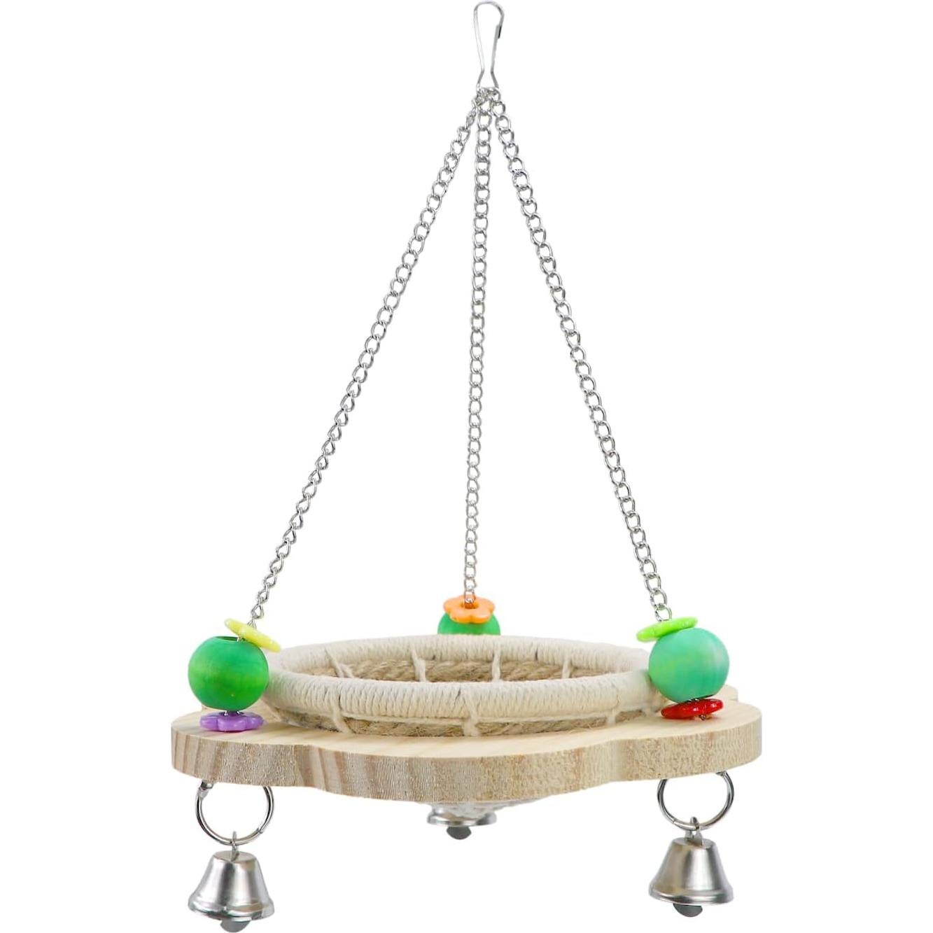 Cama Nido para Aves Wontee Cuerda de Cáñamo 18.99x29.94cm