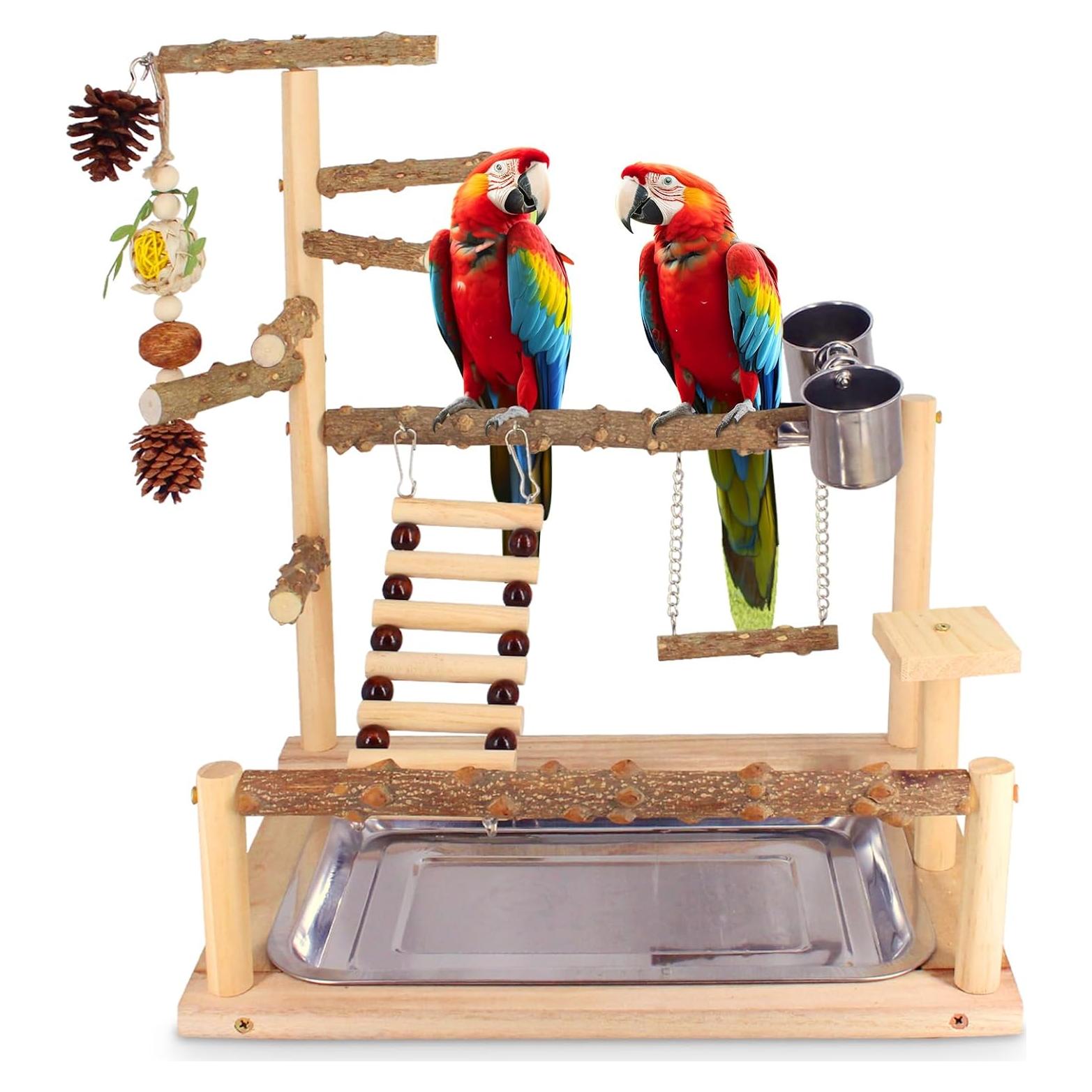 Parque de Aves Autokcan BP001 con Juguetes y Perchas