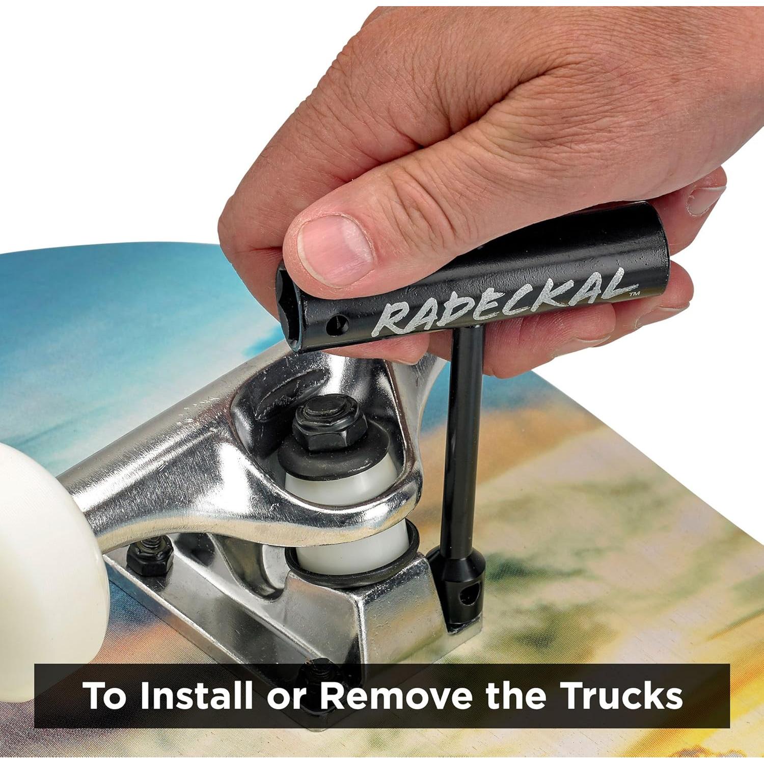 Herramienta de Skate Compacta RADECKAL Todo en Uno Plata