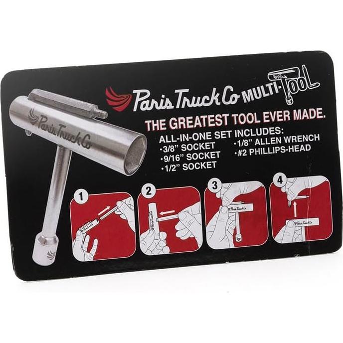 Herramienta Multi Skateboarding Paris Truck Co - Compacta y Duradera