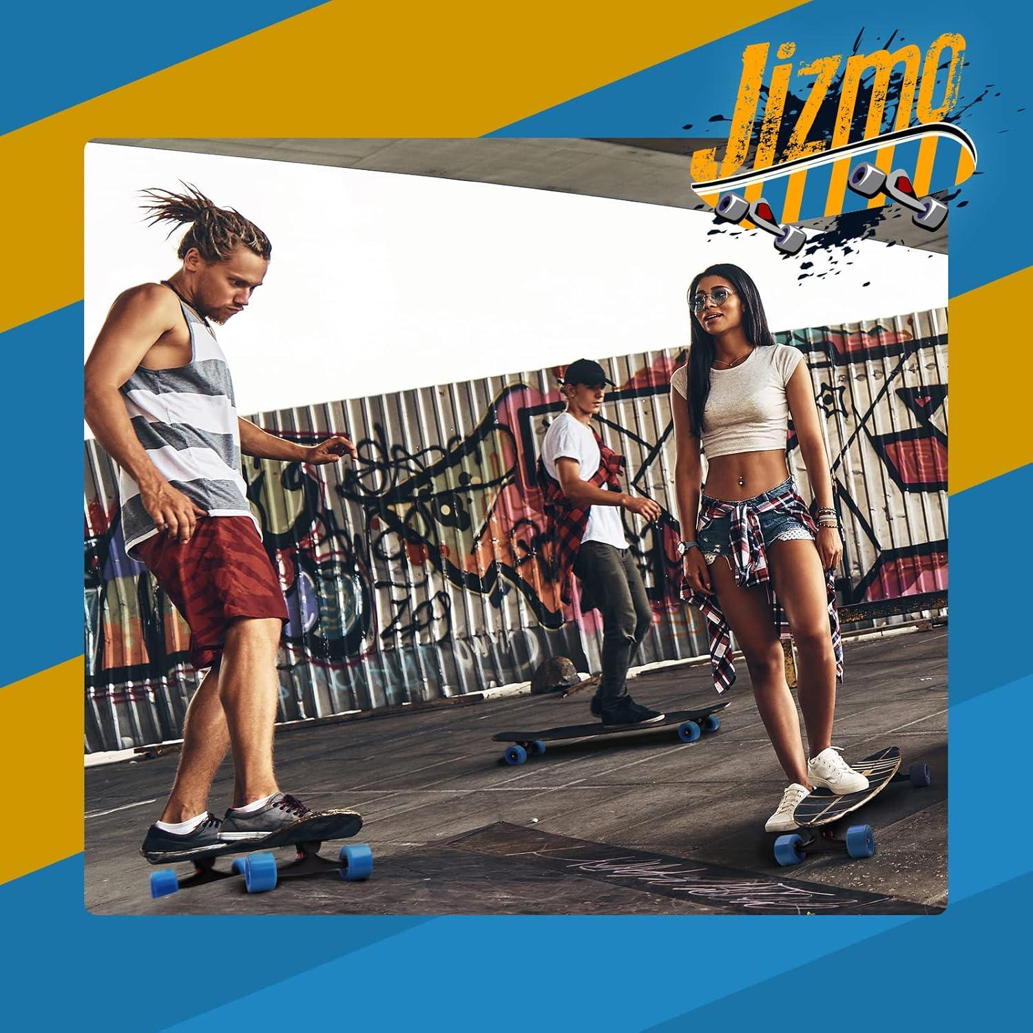 Juego de Ejes y Ruedas de Skateboard Jizmo 60mm ABEC-11