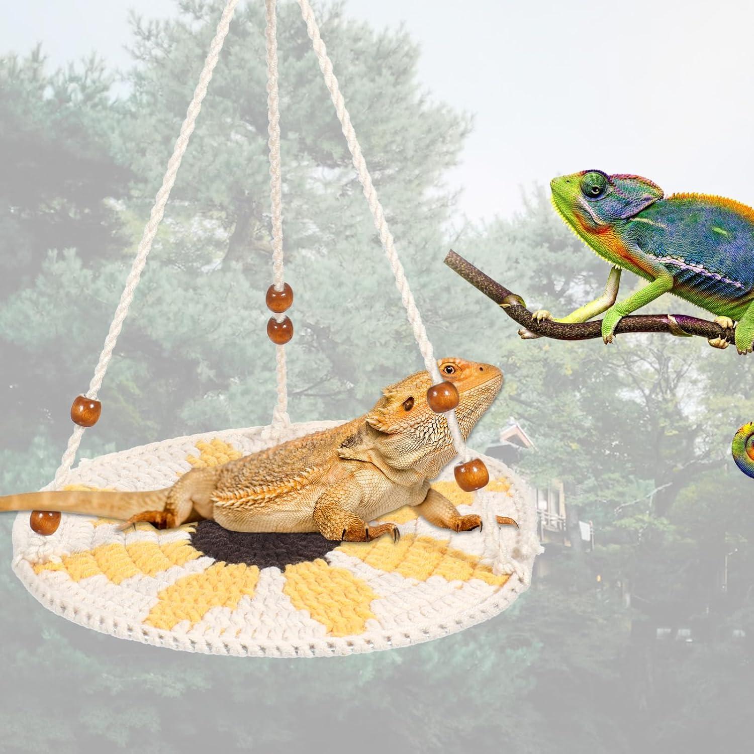 Hamaca para Reptiles Bruislard 21cm Algodón Dragón Barbudo