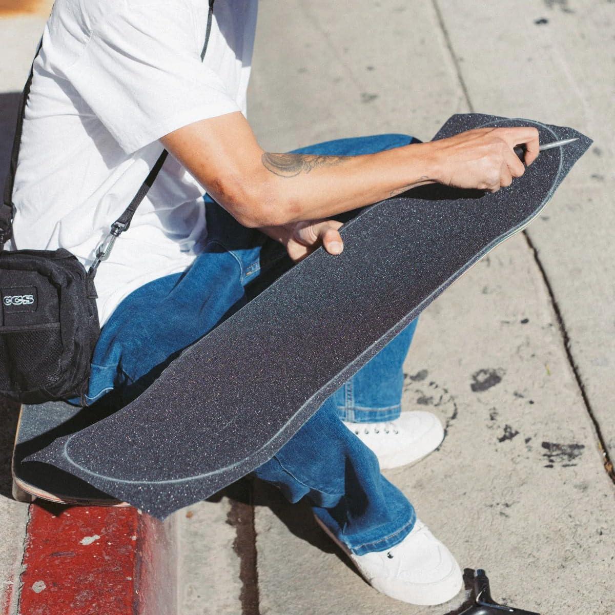 Cinta de agarre negra CCS 9"x33" con herramienta 2-en-1