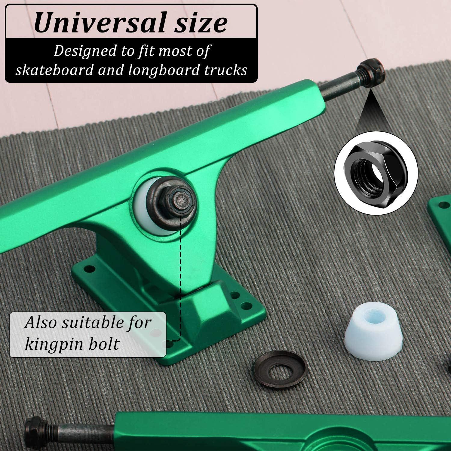16 Tuercas y Arandelas de Eje para Patineta Longboard Outus