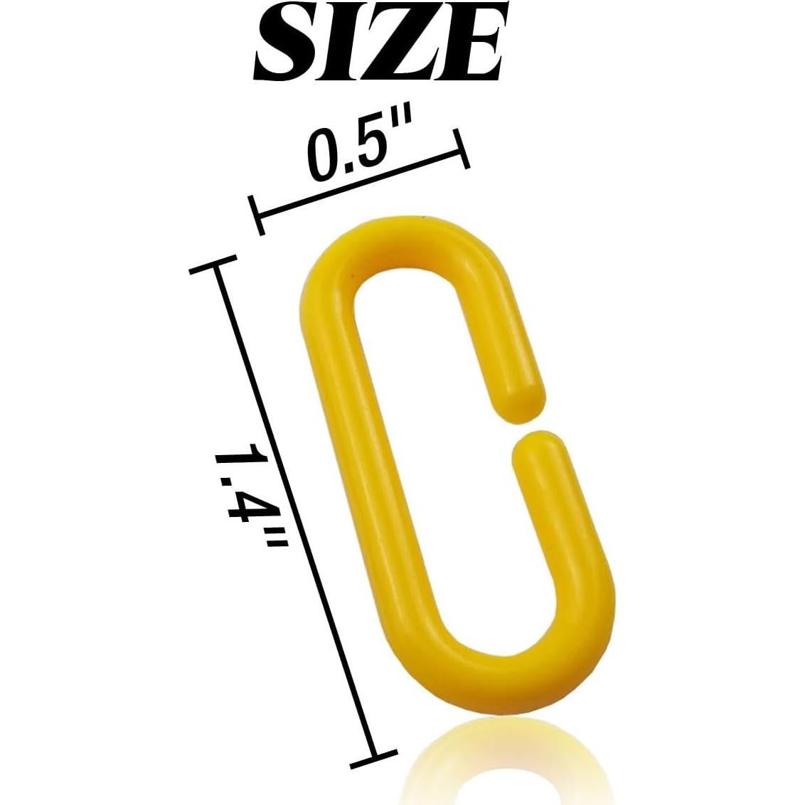 RONYOUNG 620PCS Clips en C de Plástico Multicolor para Juguetes