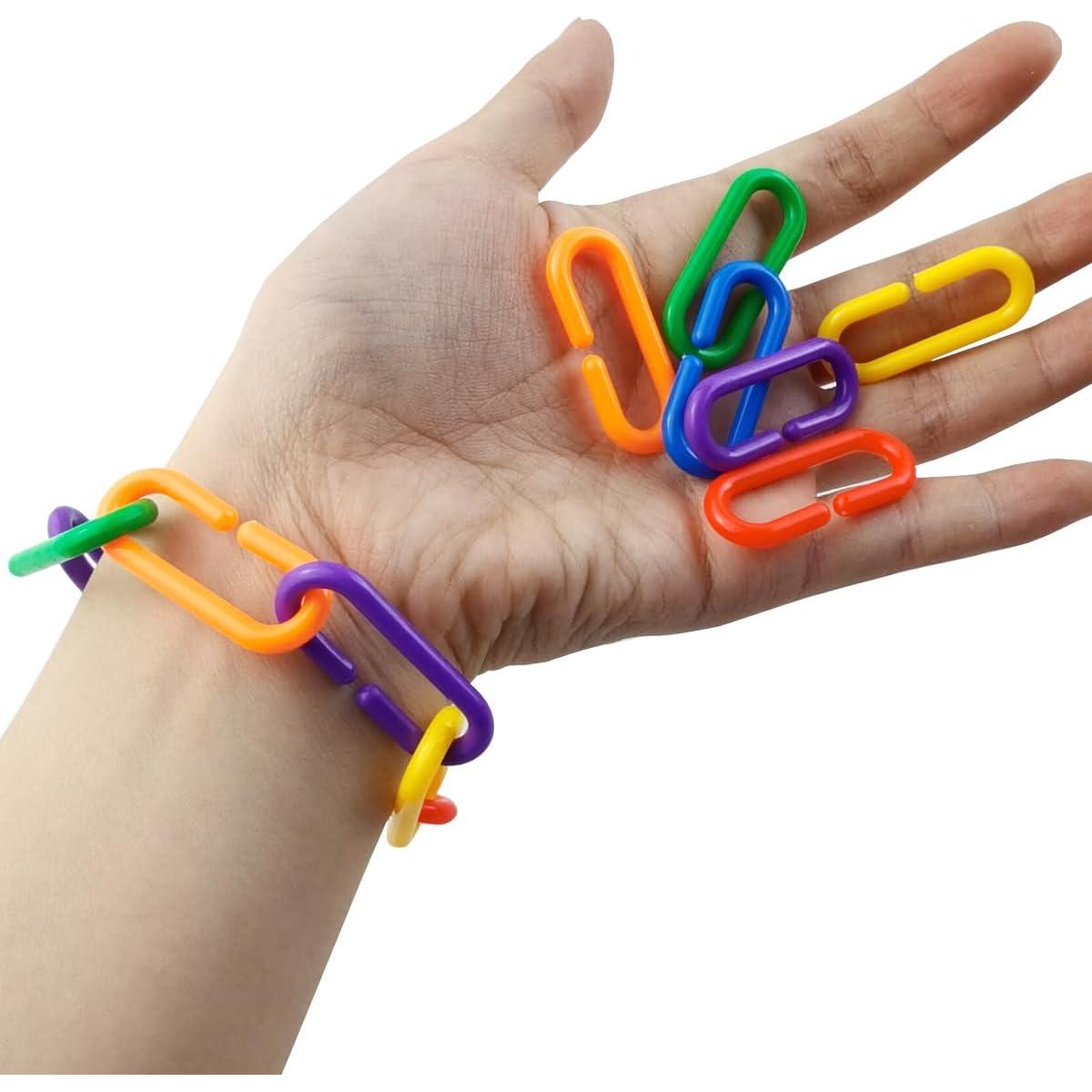 RONYOUNG 620PCS Clips en C de Plástico Multicolor para Juguetes