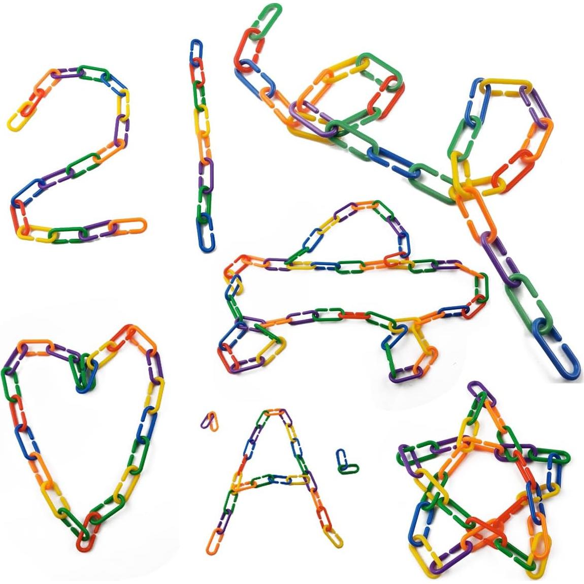 RONYOUNG 620PCS Clips en C de Plástico Multicolor para Juguetes