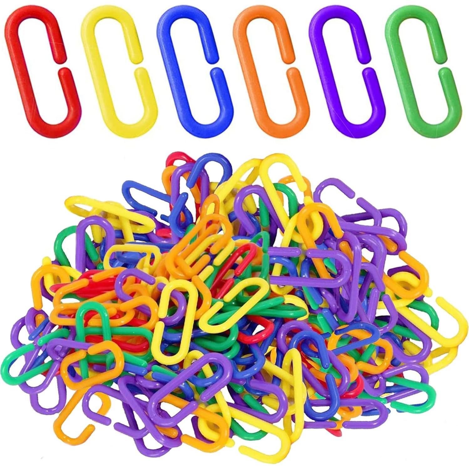 Enlaces de Cadena Plástica SunGrow para Aves y Juguetes 200 Pcs