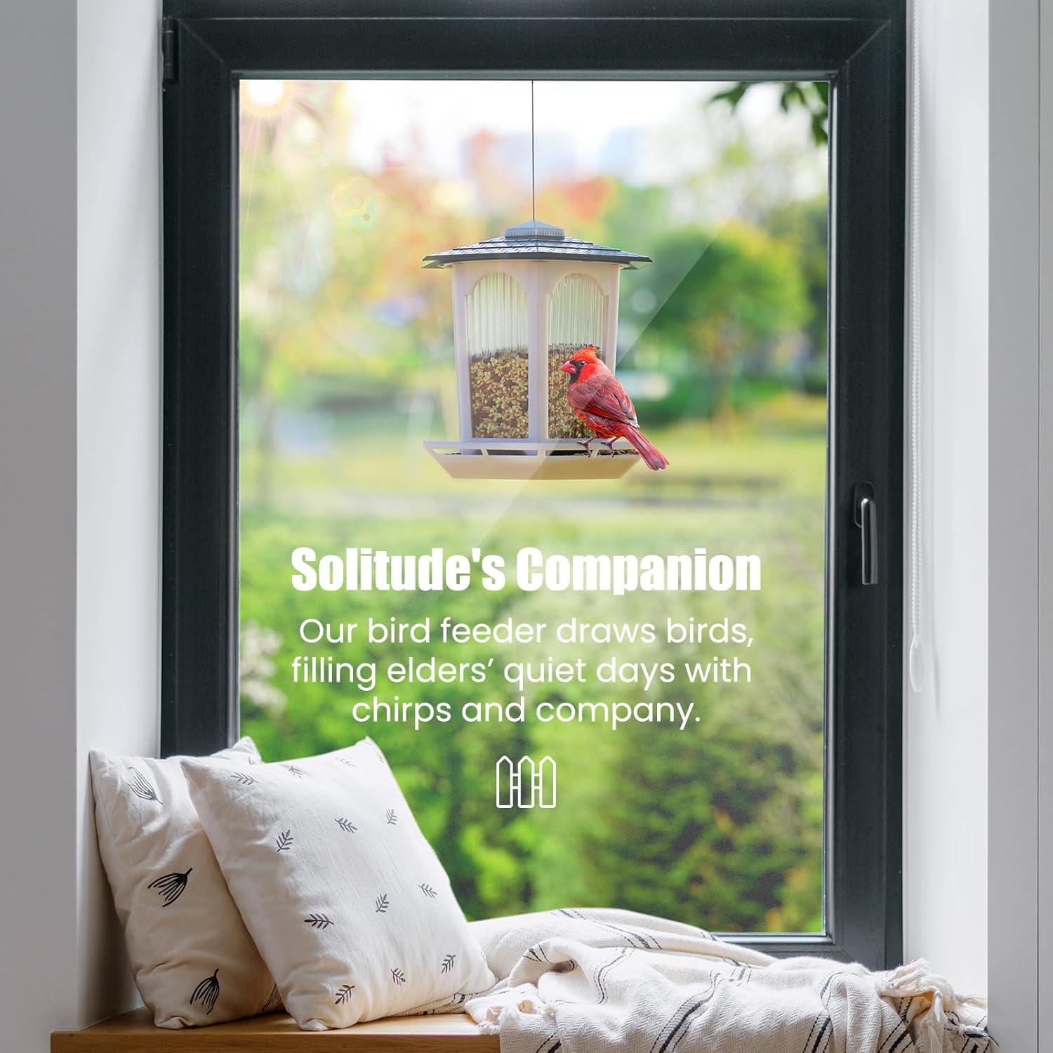 Comederos solares colgantes MrCrafts Nature - 2 Pcs, 1.13 kg