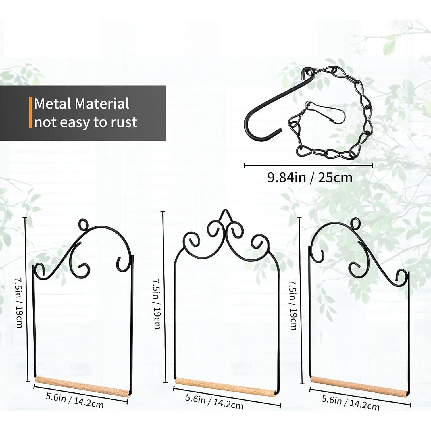 Columpio para Colibrí Jenaai - 3 Piezas Metal Resistente 19cm