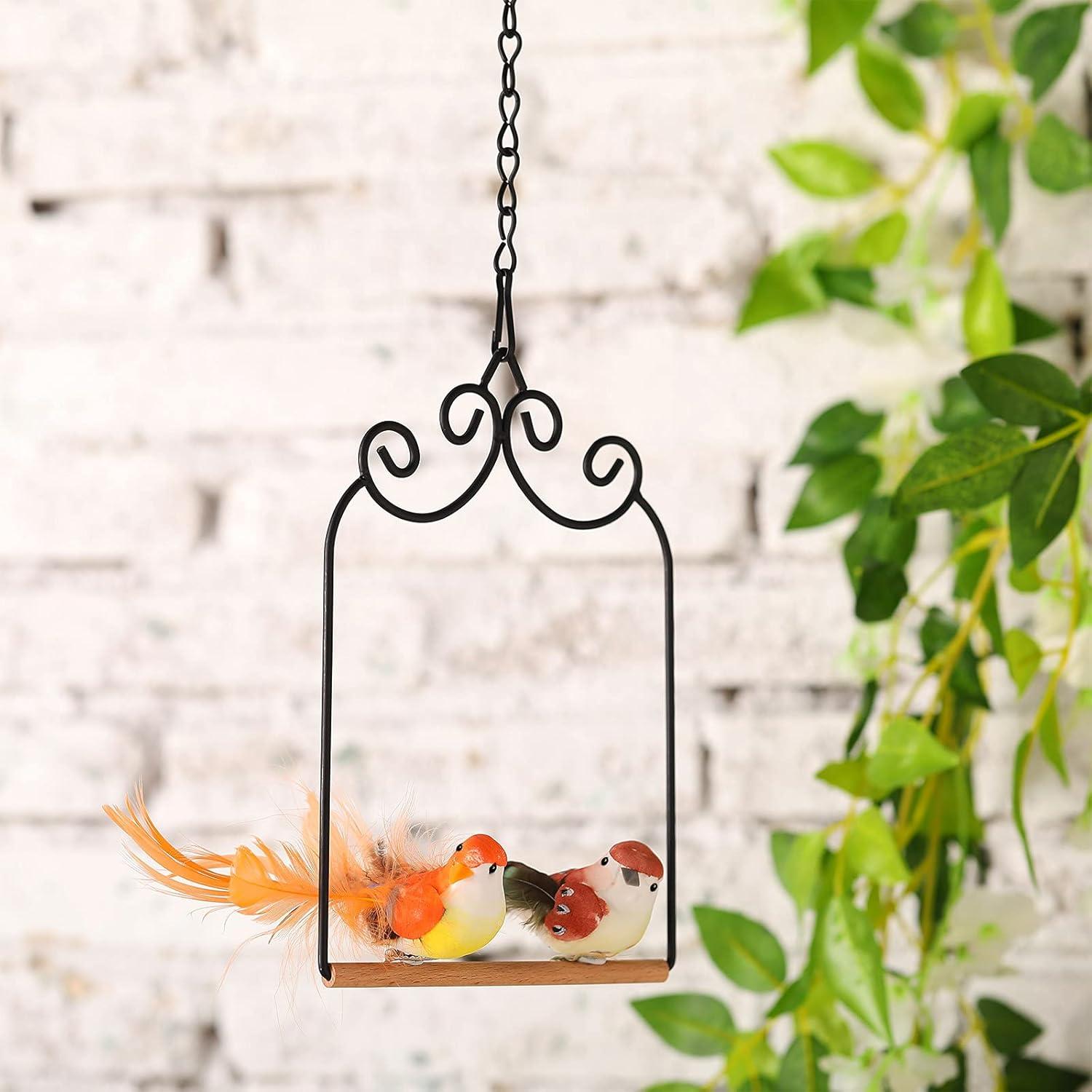 Columpio para Colibrí Jenaai - 3 Piezas Metal Resistente 19cm