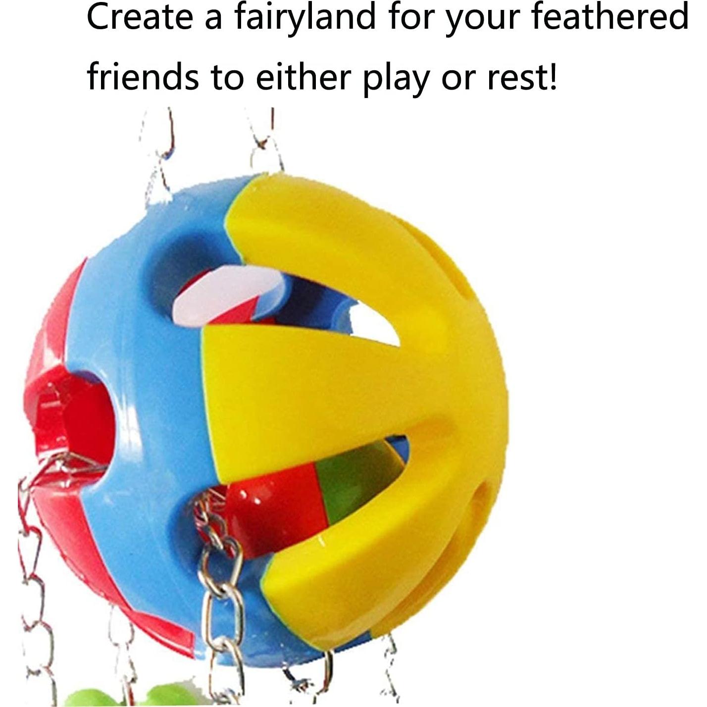 Juguete de Bola para Pájaros Litewood 22x6.5cm Colorido