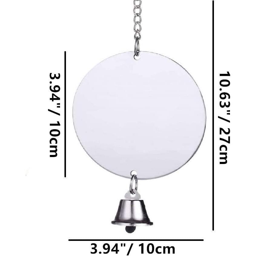 Juguete Espejo para Aves Litewood con Campana 27x10cm