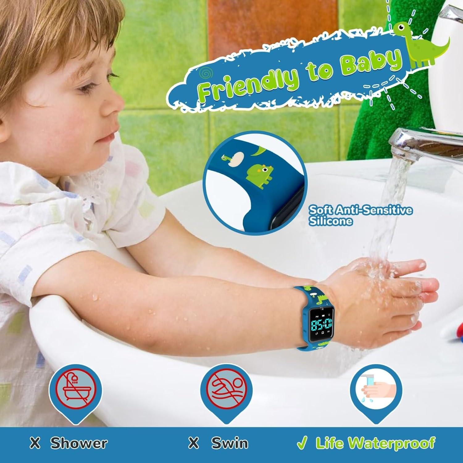 Reloj de Entrenamiento para el Baño Timever Dinosaurio 2-9 Años