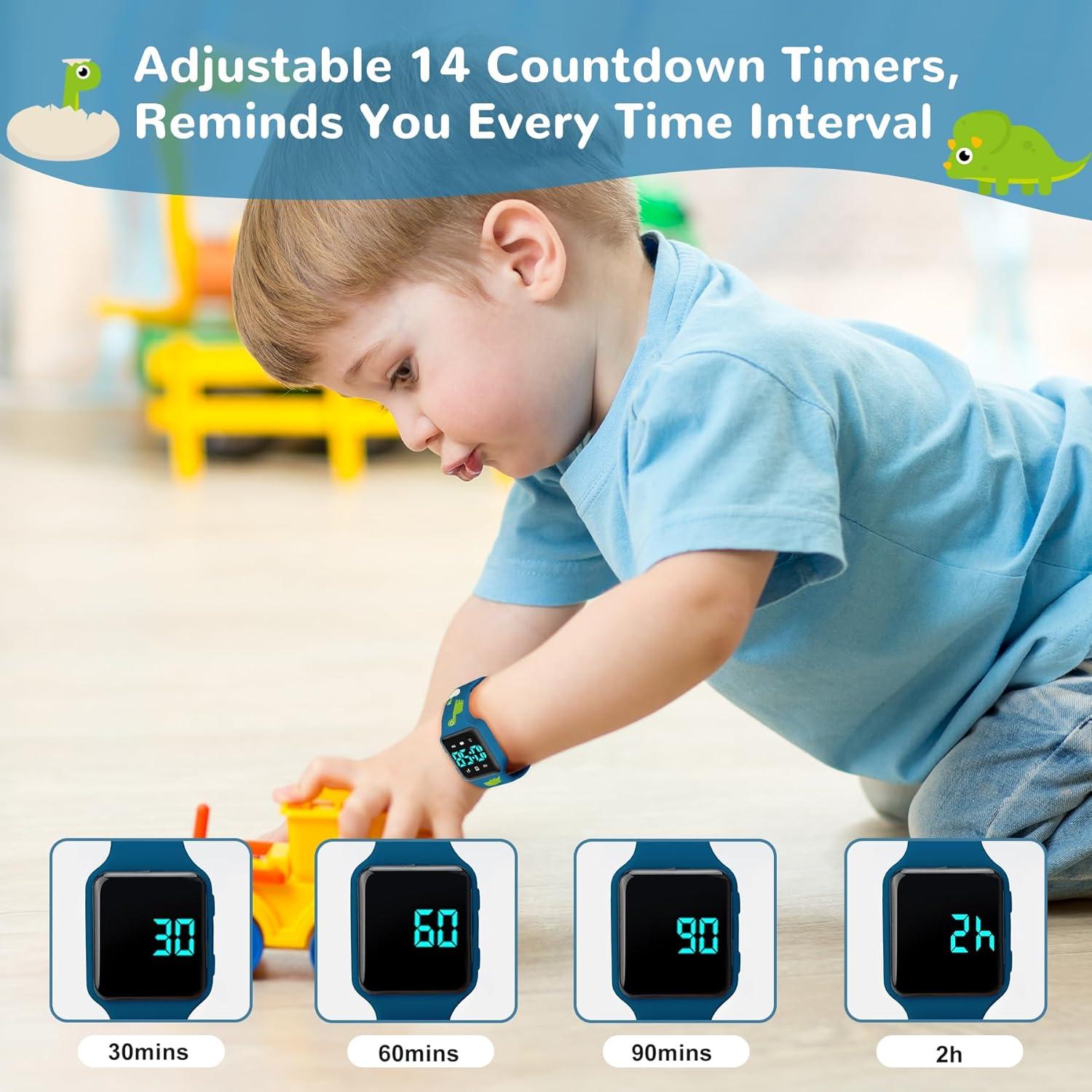 Reloj de Entrenamiento para el Baño Timever Dinosaurio 2-9 Años