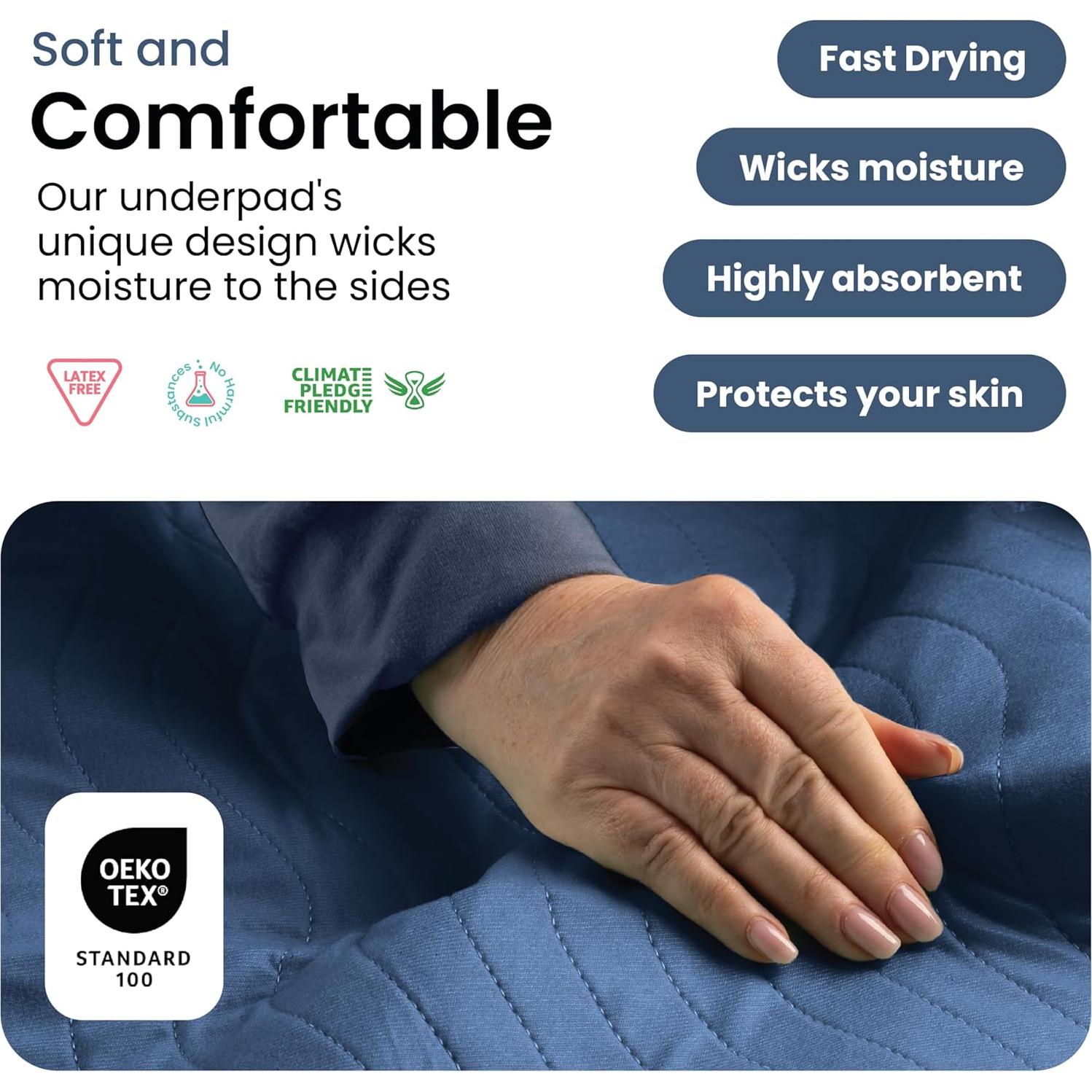 Almohadillas Lavables IMPROVIA 86.36x91.44cm Paquete de 4