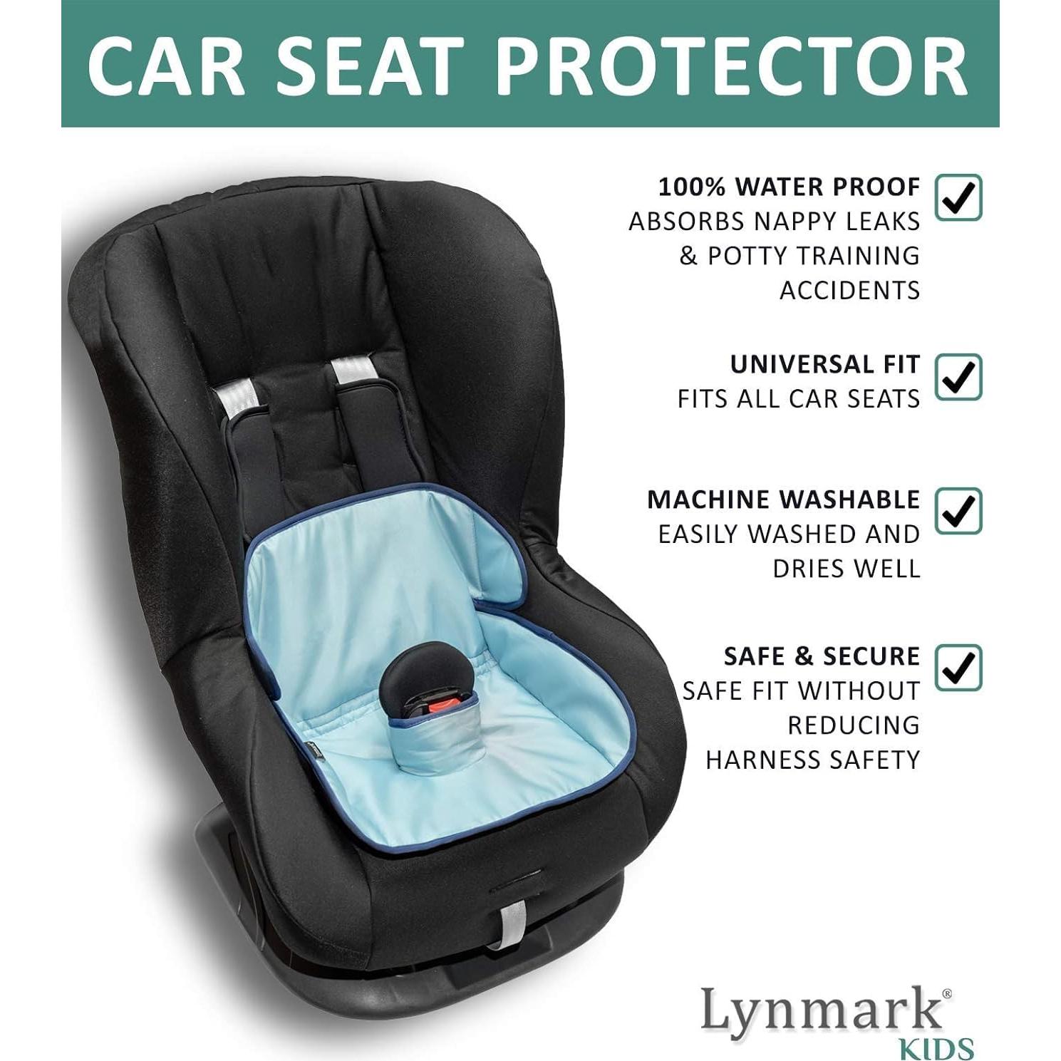 Protector de Asiento de Auto Lynmark Piddle Pad Azul Universal