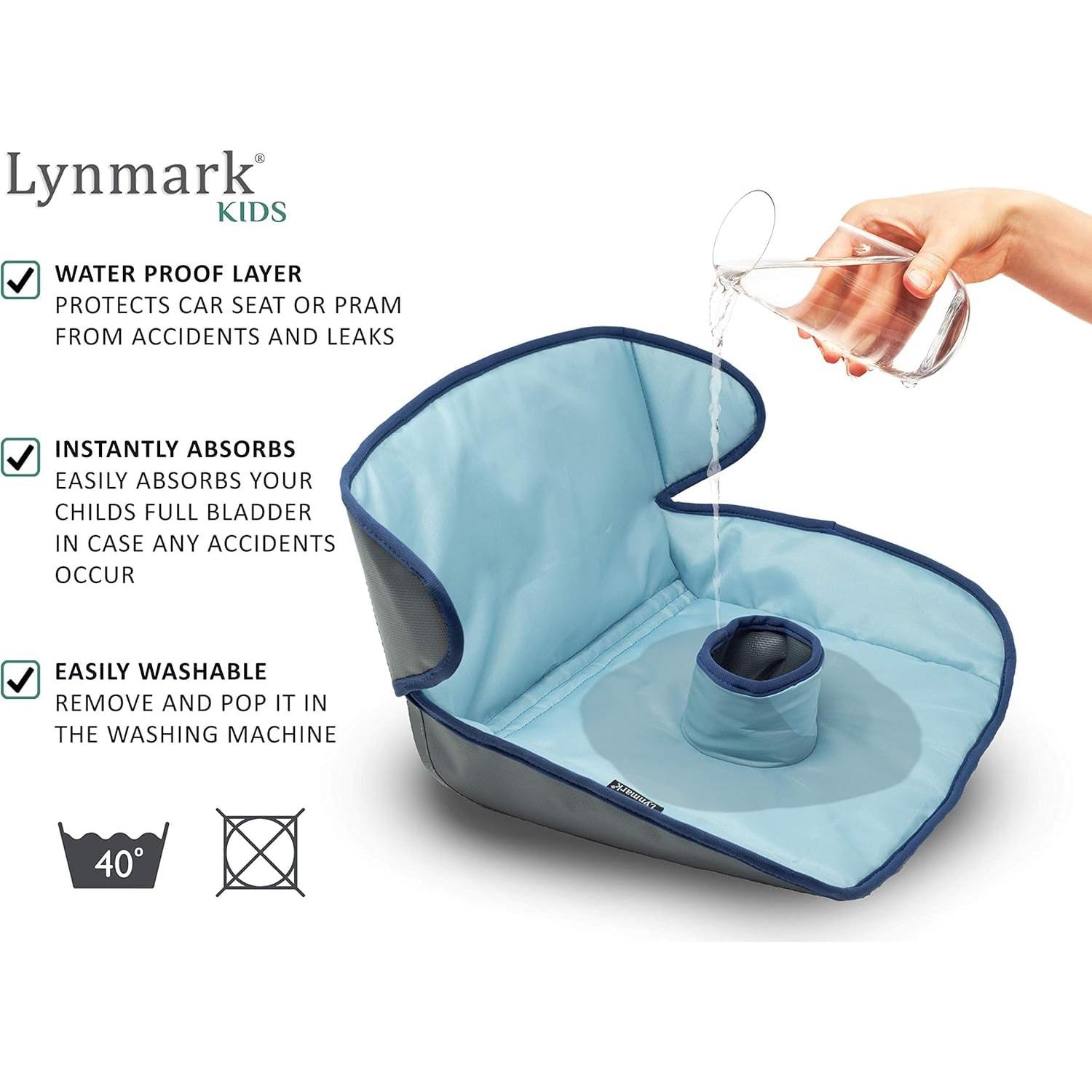 Protector de Asiento de Auto Lynmark Piddle Pad Azul Universal