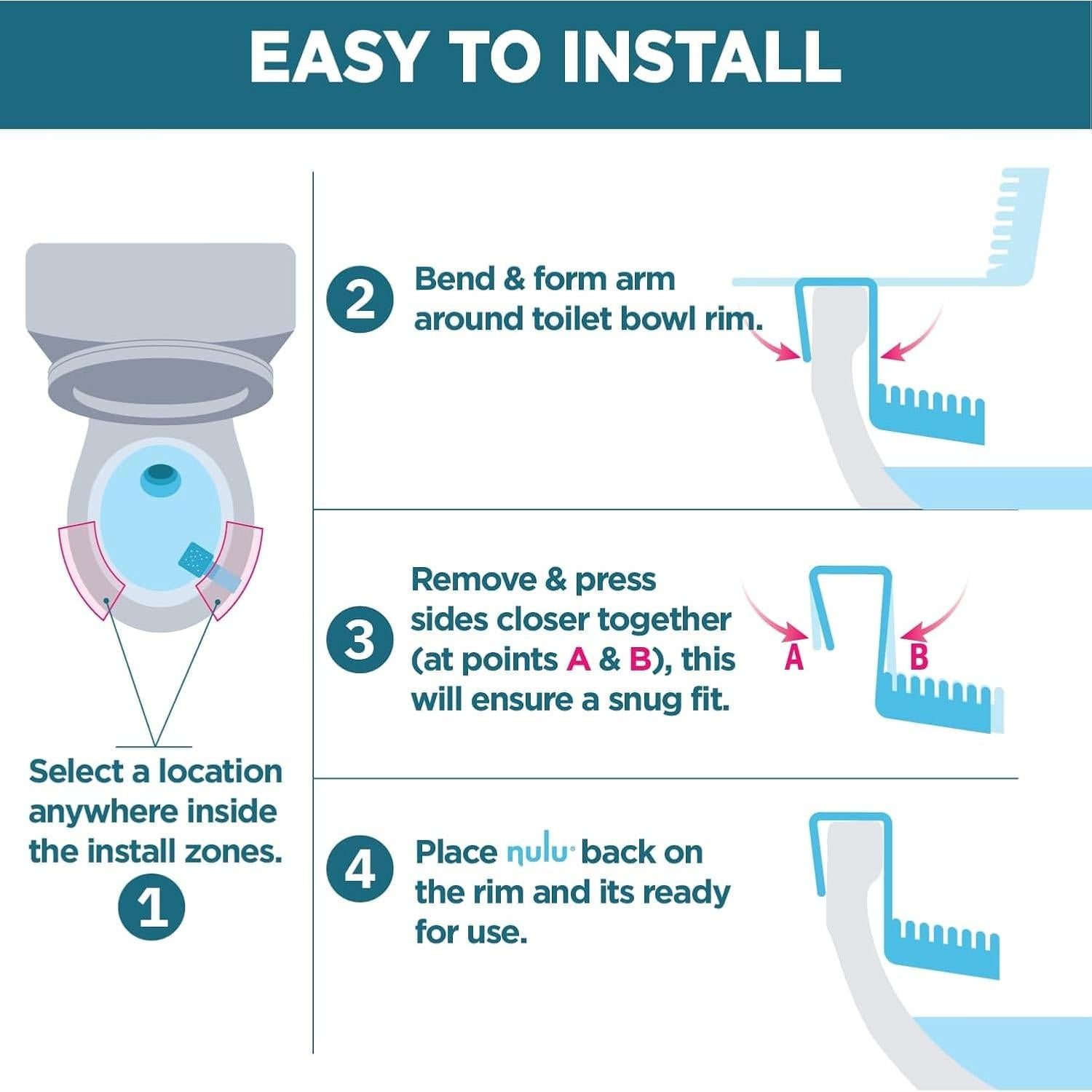 Clip Anti-Salpicaduras de Orina Nulu - 2 Pack, Aroma Limón y Lavanda