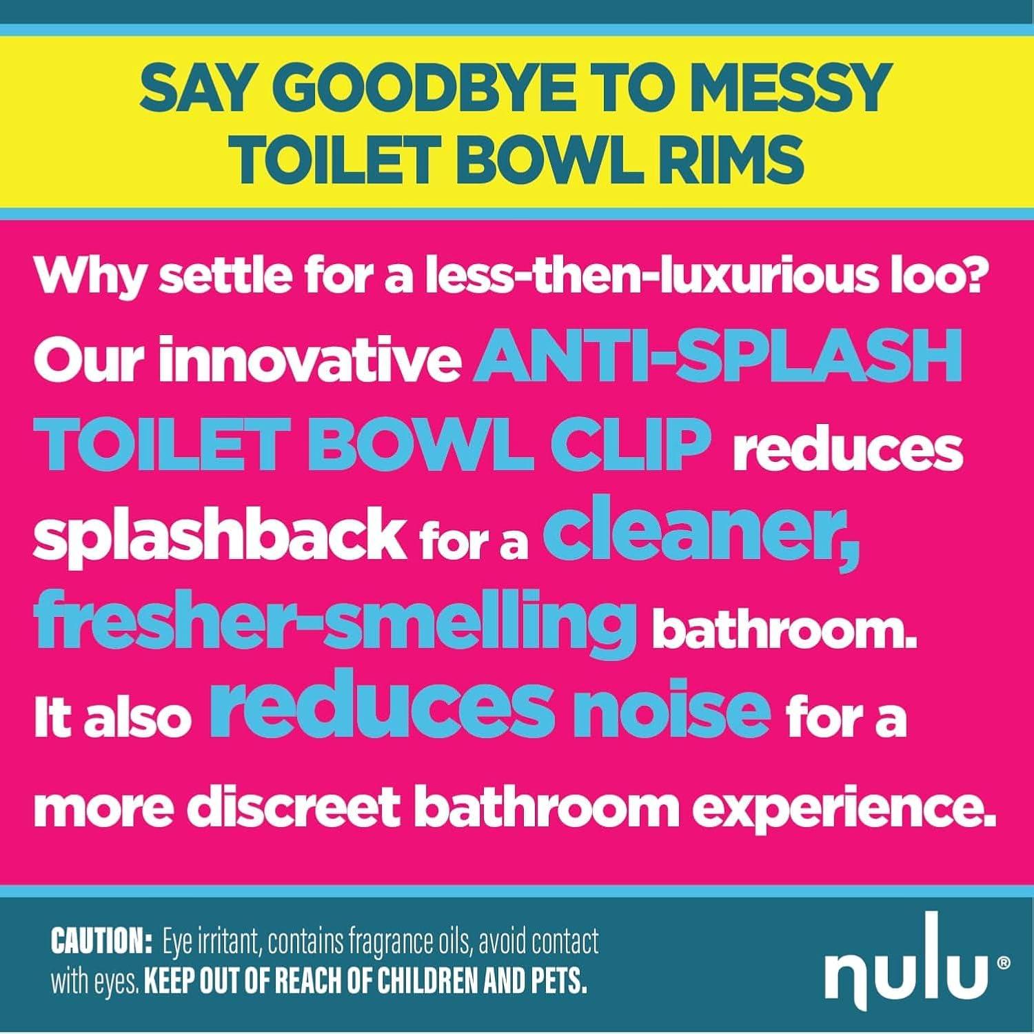 Clip Anti-Salpicaduras de Orina Nulu - 2 Pack, Aroma Limón y Lavanda