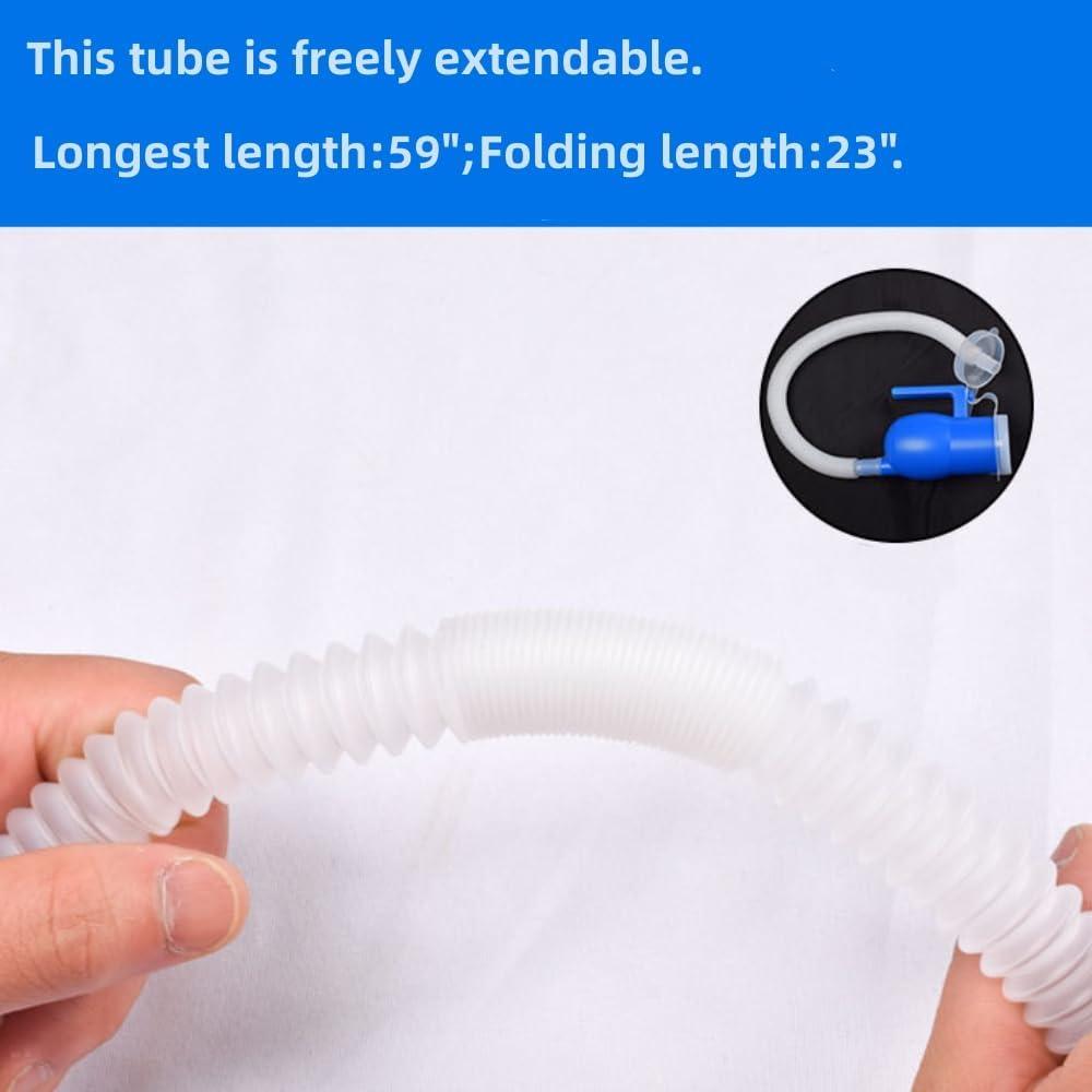 Botella de Orina Masculina 2000ml con Tubo Escalable 150cm