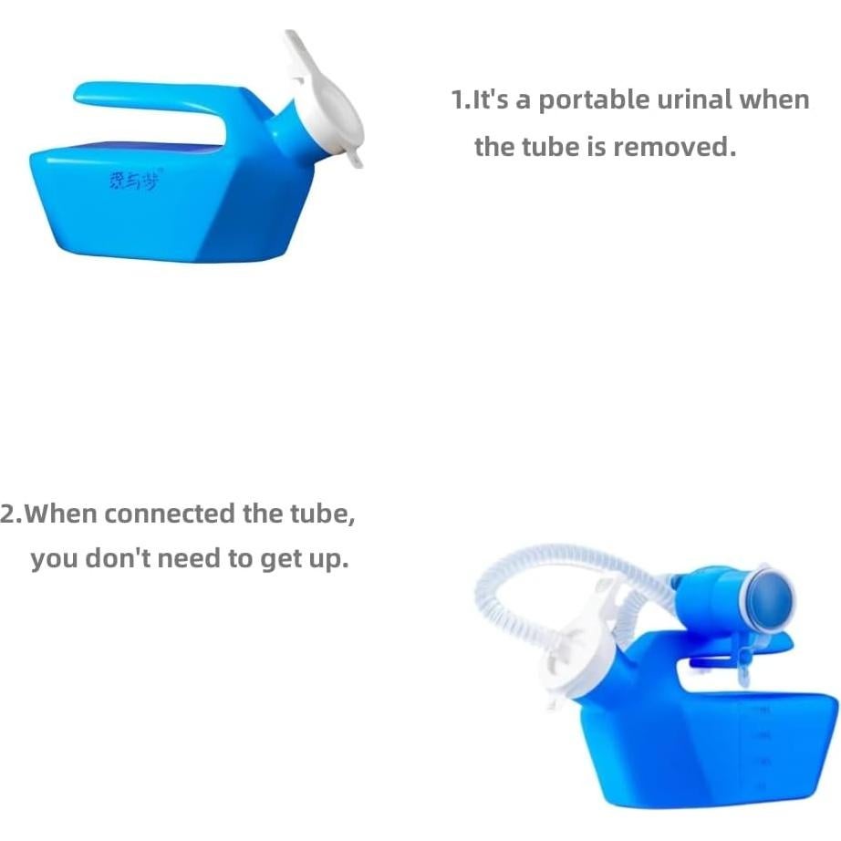 Botella de Orina Masculina 2000ml con Tubo Escalable 150cm