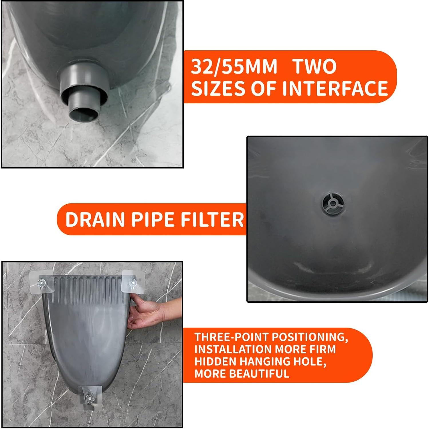 Orinal de plástico para hombres Shawoo, instalación sin perforación