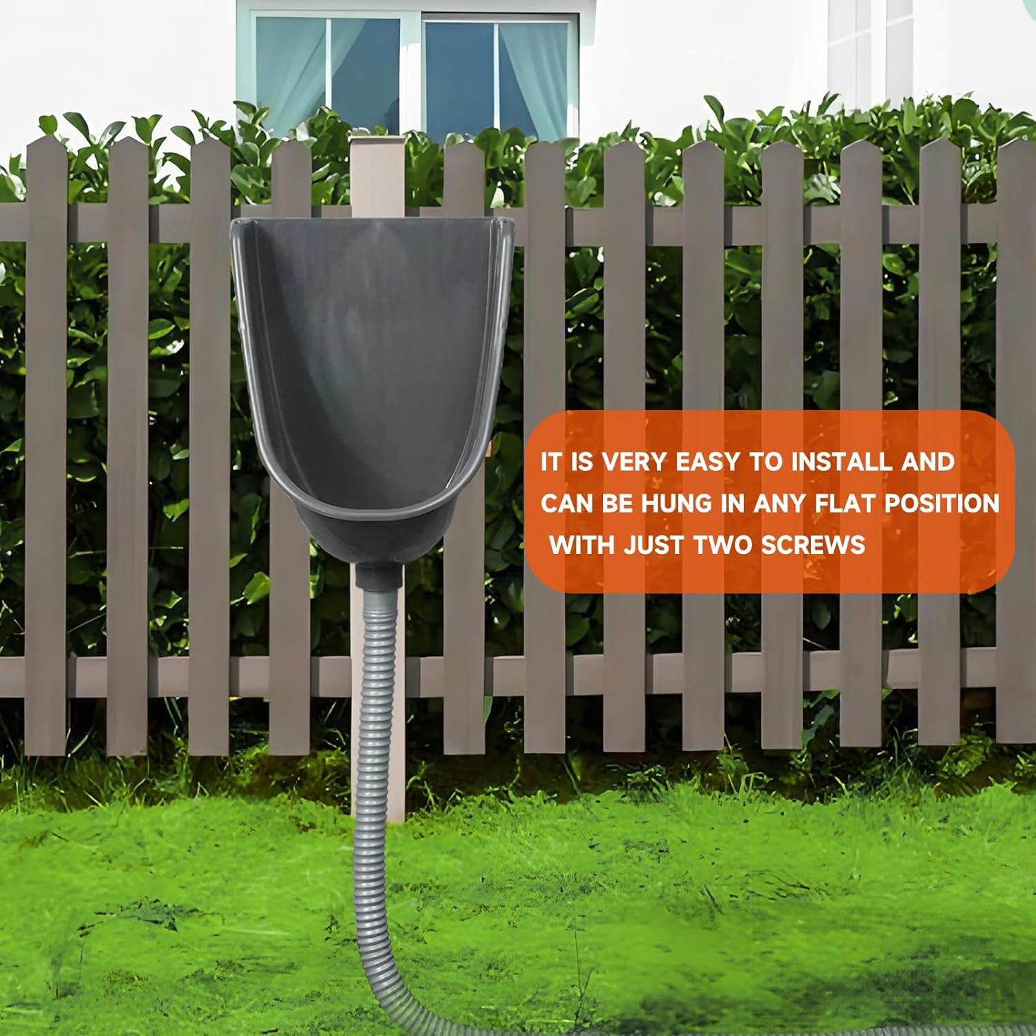 Orinal de plástico para hombres Shawoo, instalación sin perforación