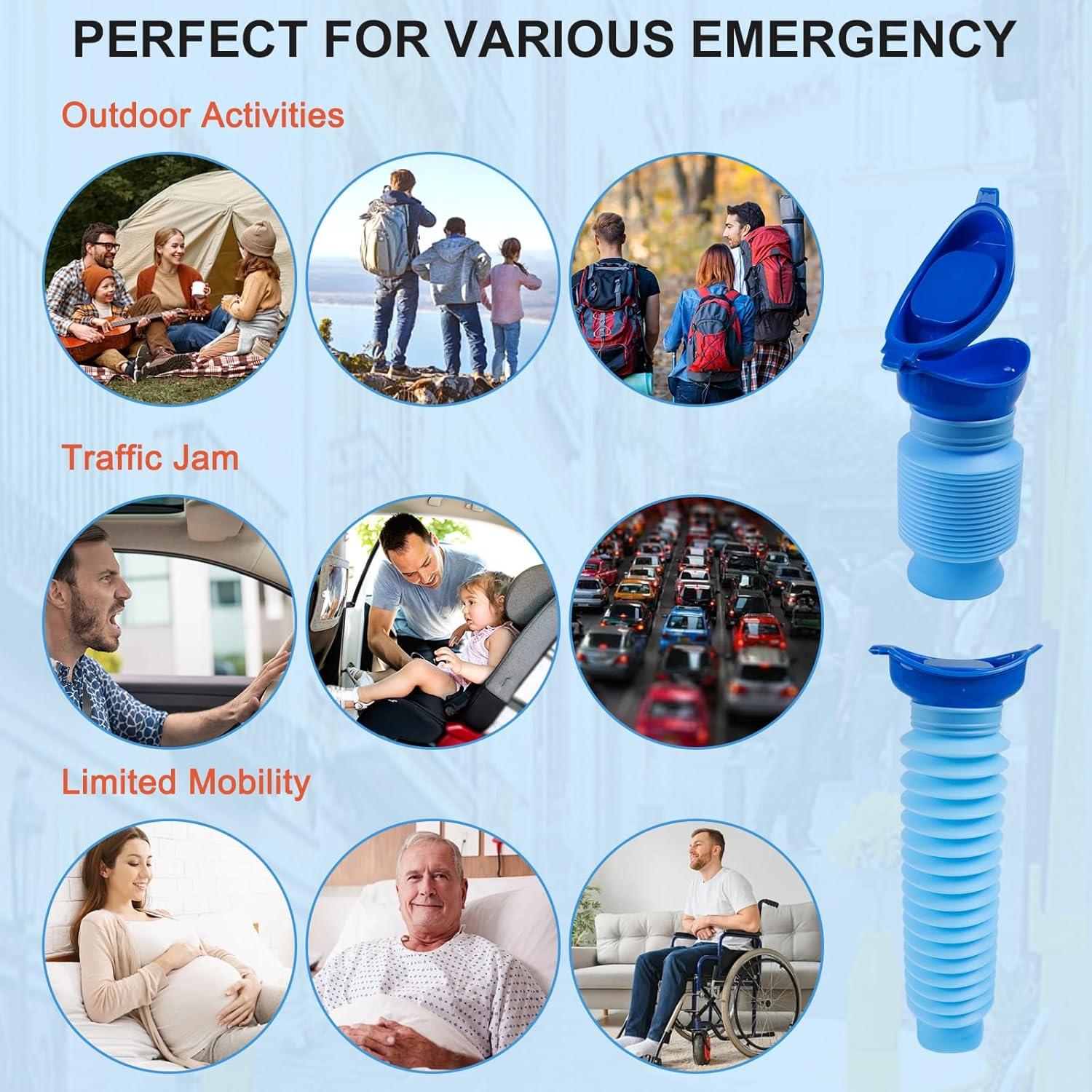 Orinal Portátil Ajustable Leetye Mei 750ml para Hombres y Mujeres