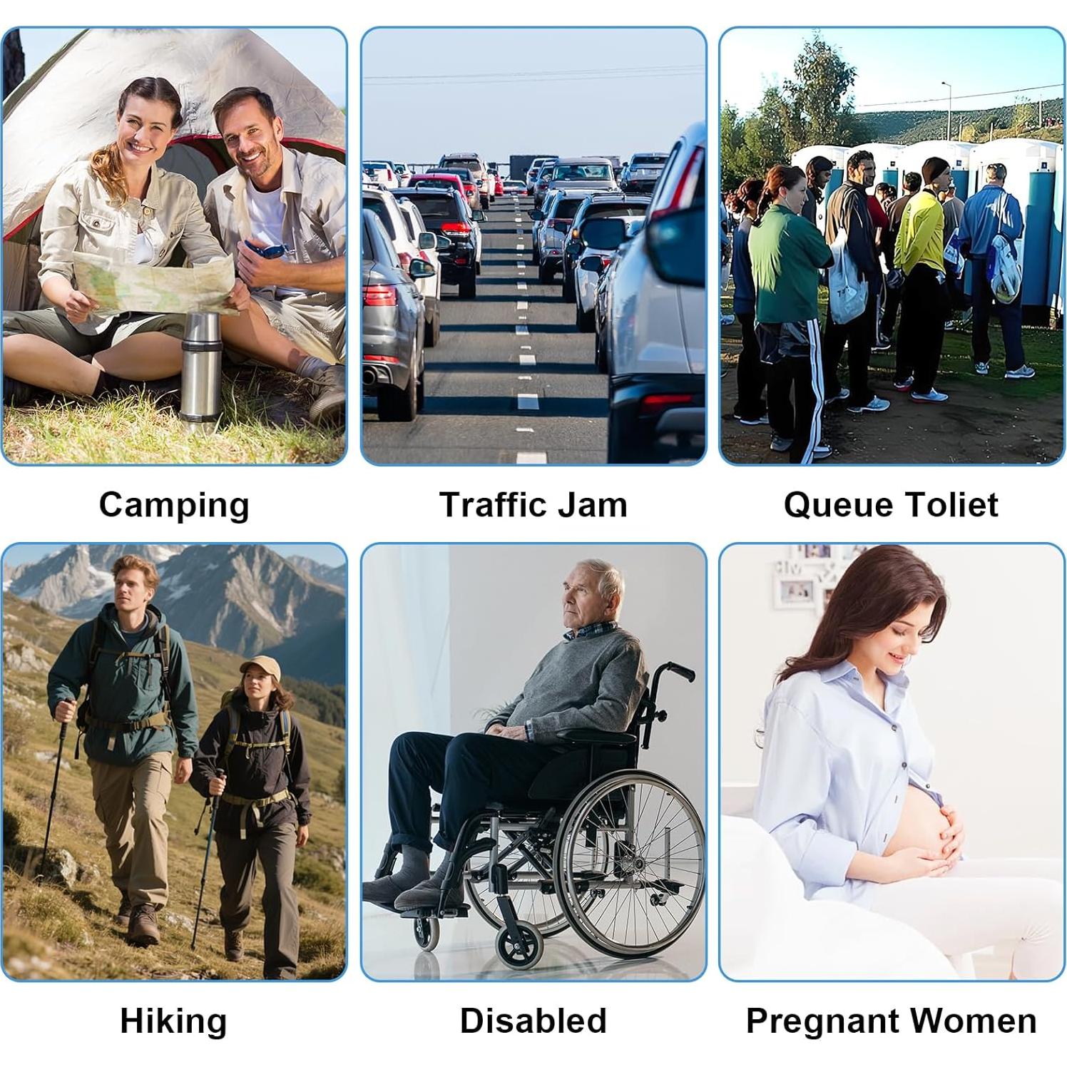 Orinal Portátil Ajustable Leetye Mei 750ml para Hombres y Mujeres