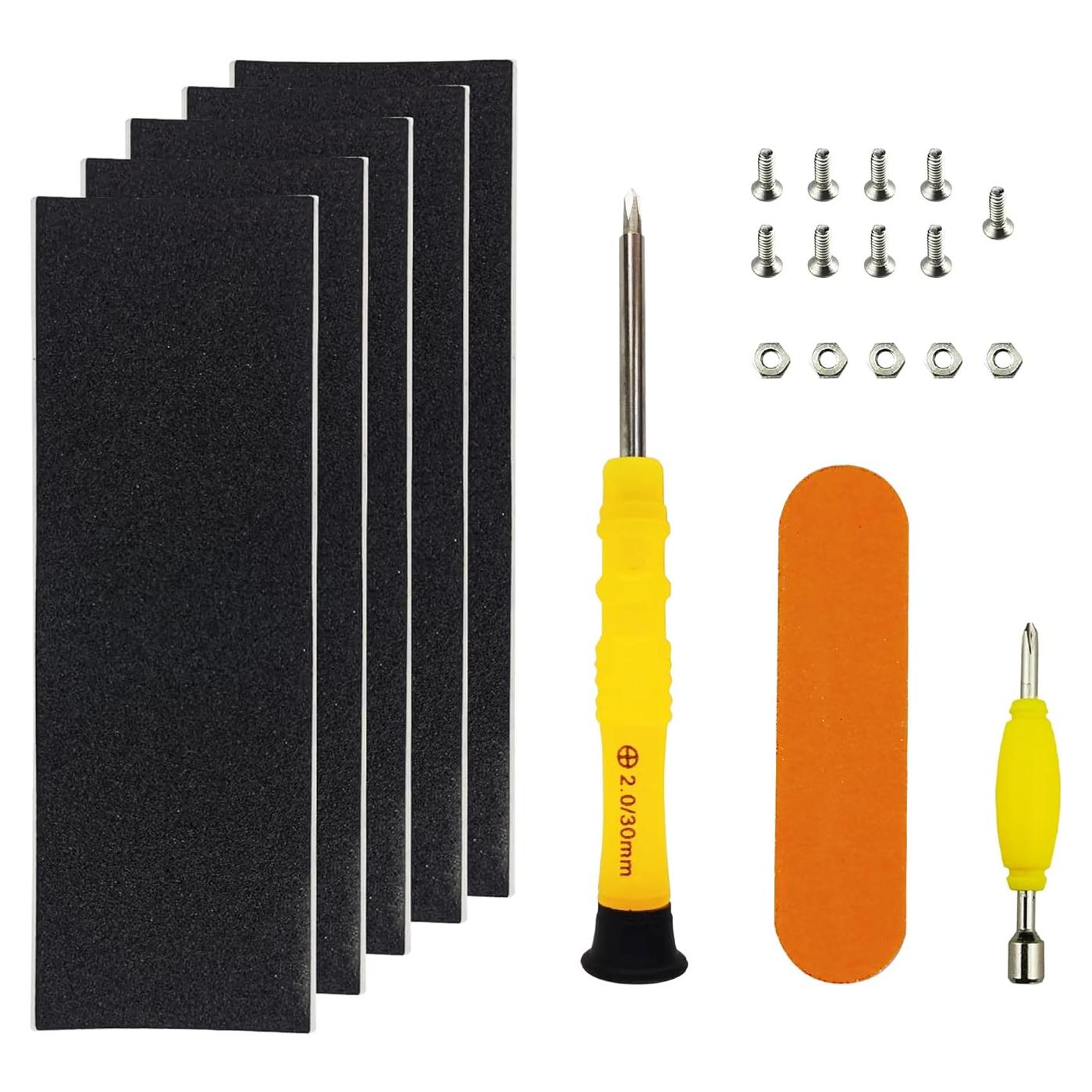 Cinta de agarre de espuma WDTMEEZU para fingerboard 5 piezas