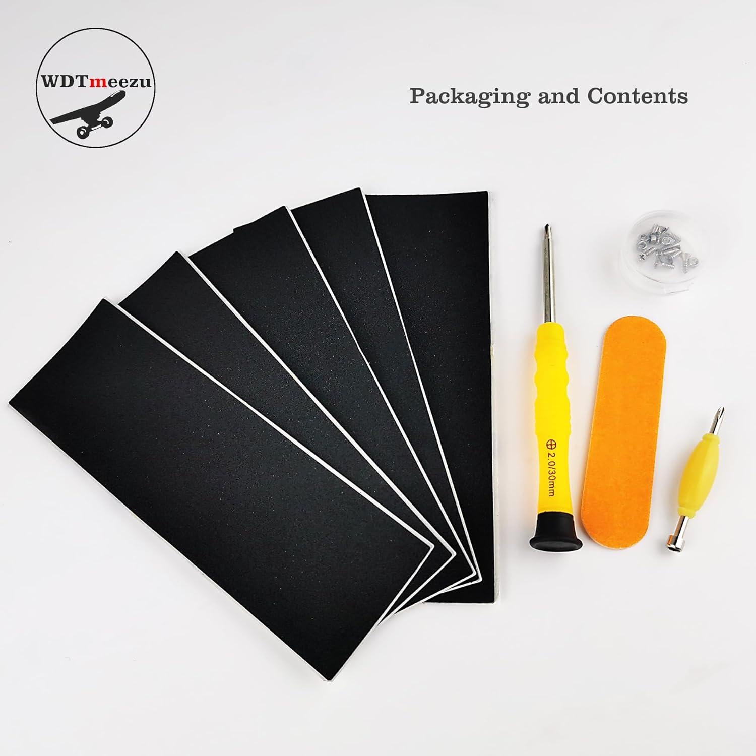 Cinta de agarre de espuma WDTMEEZU para fingerboard 5 piezas