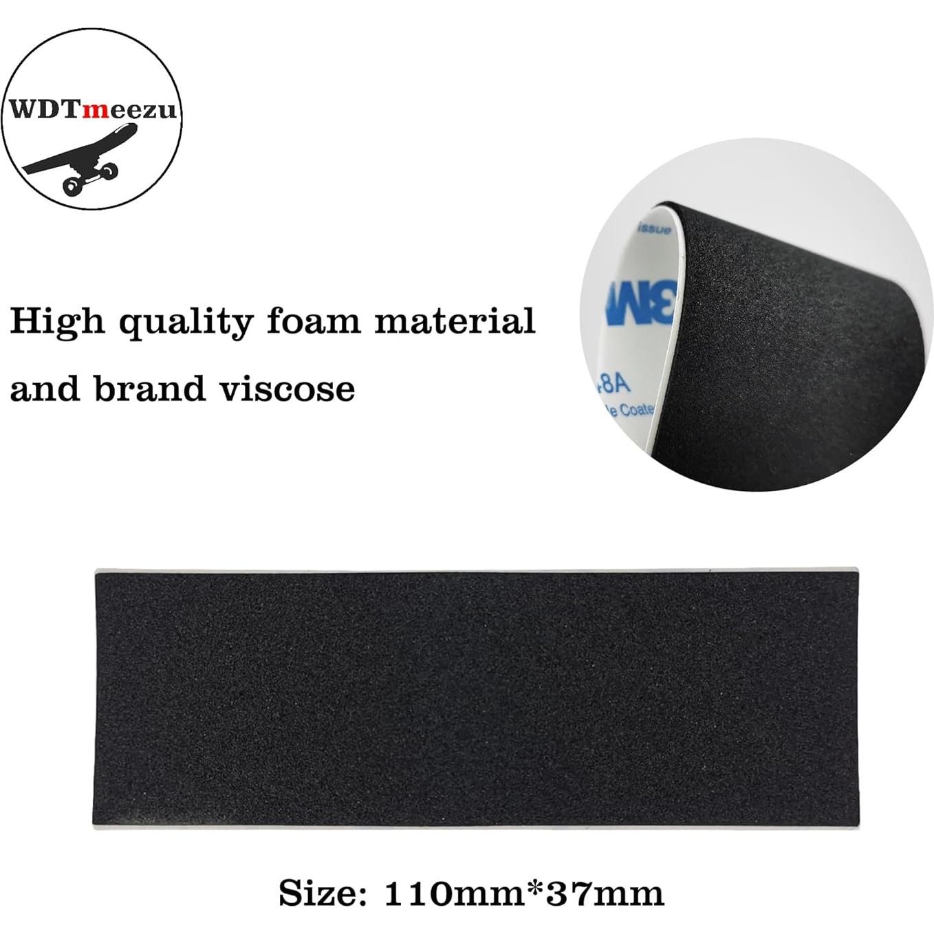 Cinta de agarre de espuma WDTMEEZU para fingerboard 5 piezas