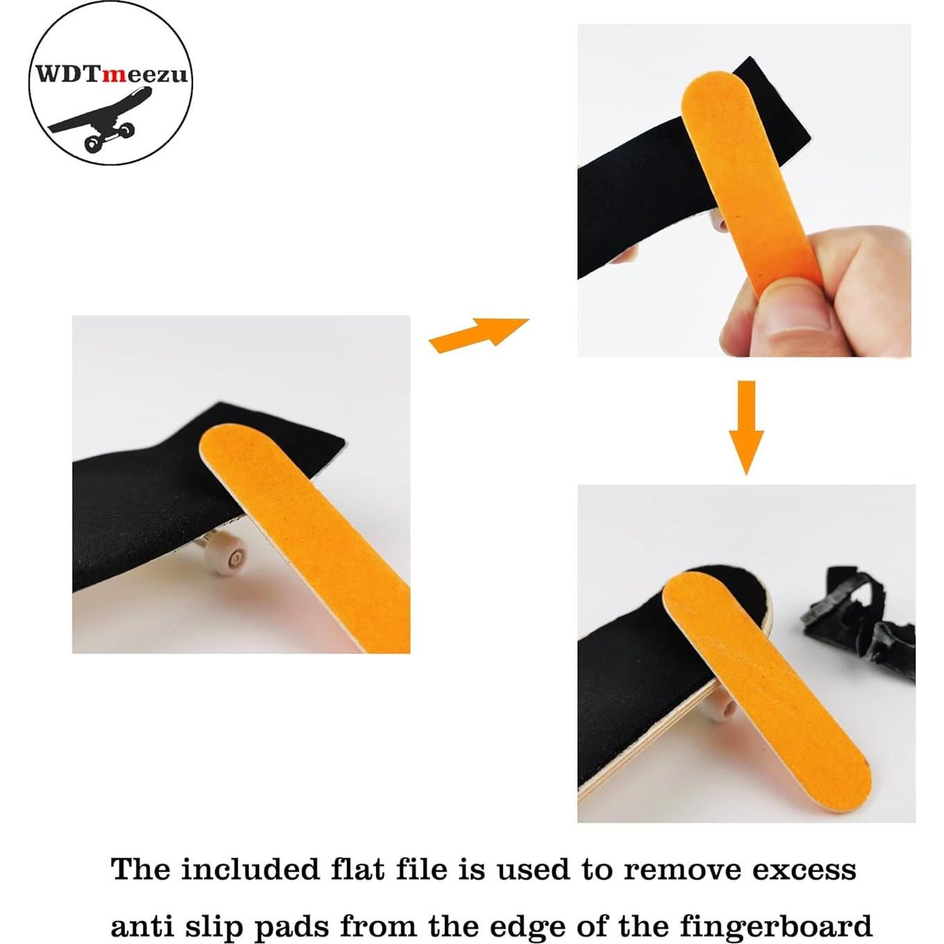 Cinta de agarre de espuma WDTMEEZU para fingerboard 5 piezas