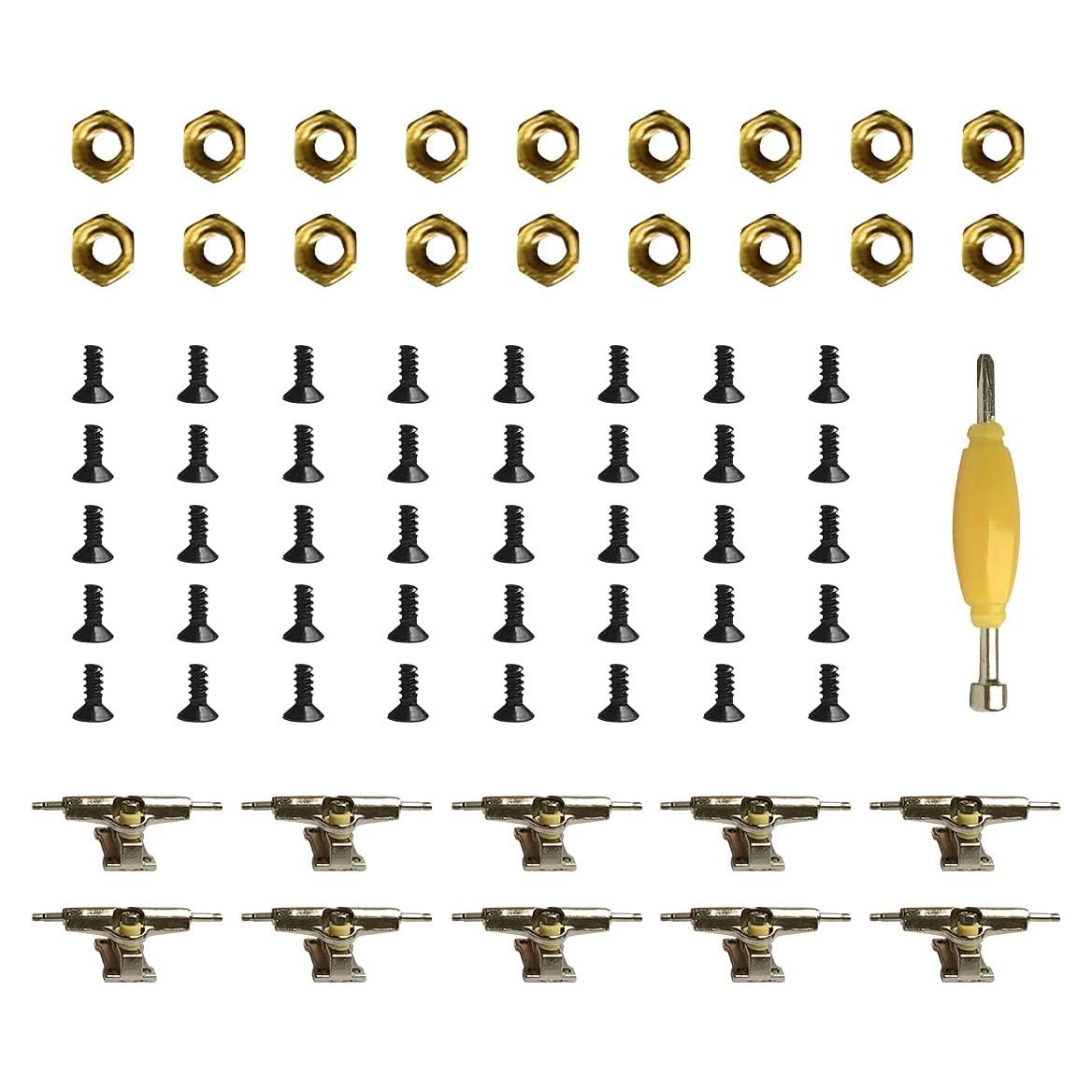 Ejes, Tornillos y Tuercas para Patineta de Dedo EBCO 96mm