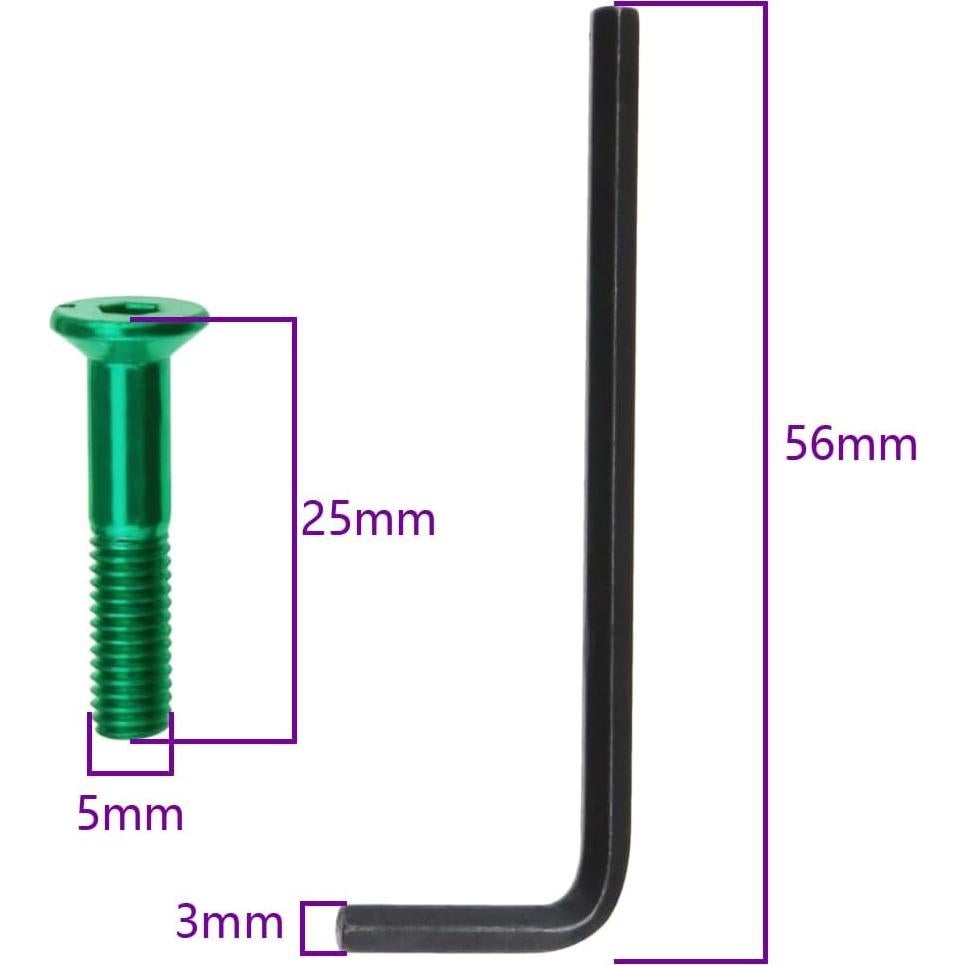 Kit de Hardware para Patineta El Señor de las Herramientas 16 Tornillos M5x25mm