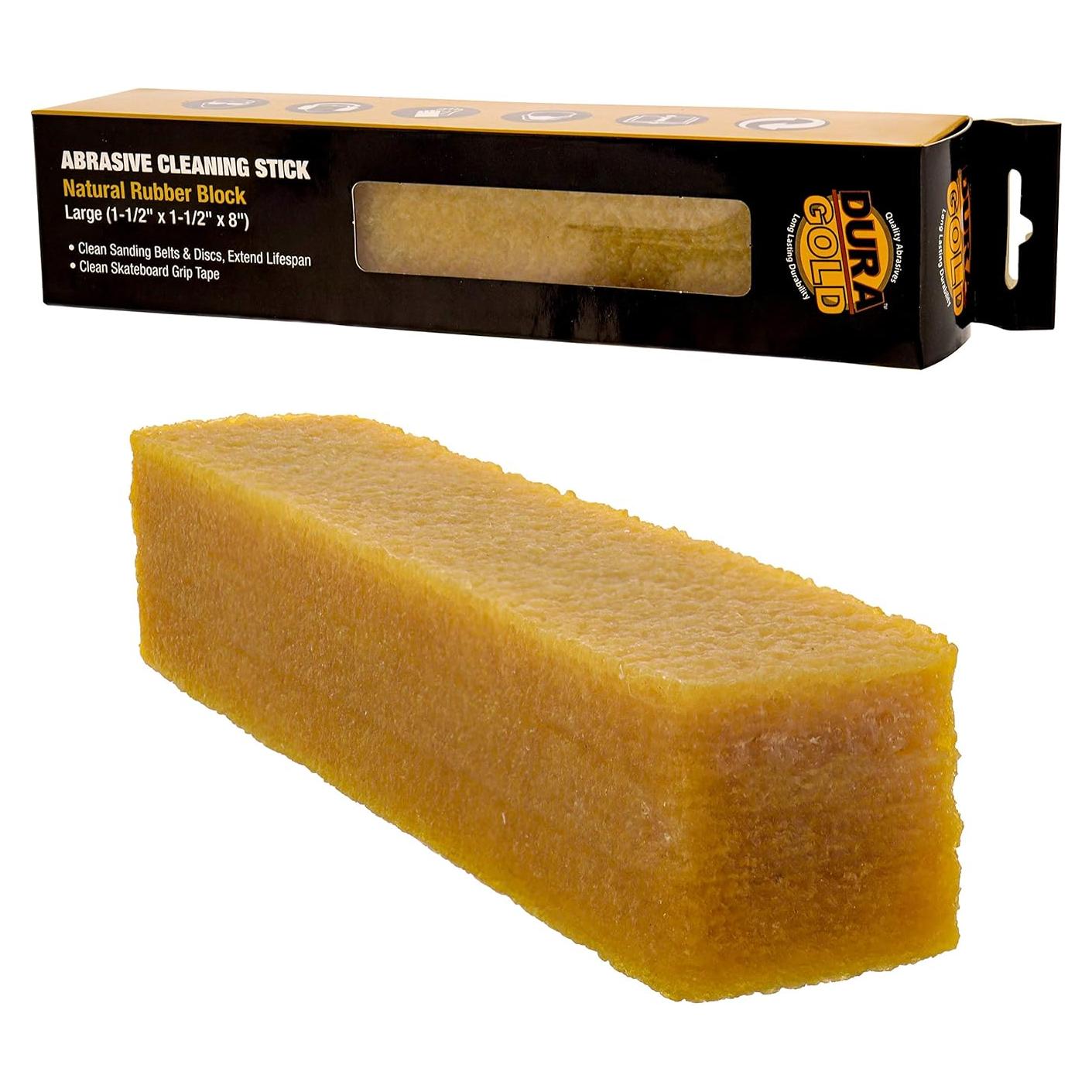 Barra de Limpieza Abrasiva Dura-Gold 20.32 cm - Borrador de Goma Natural