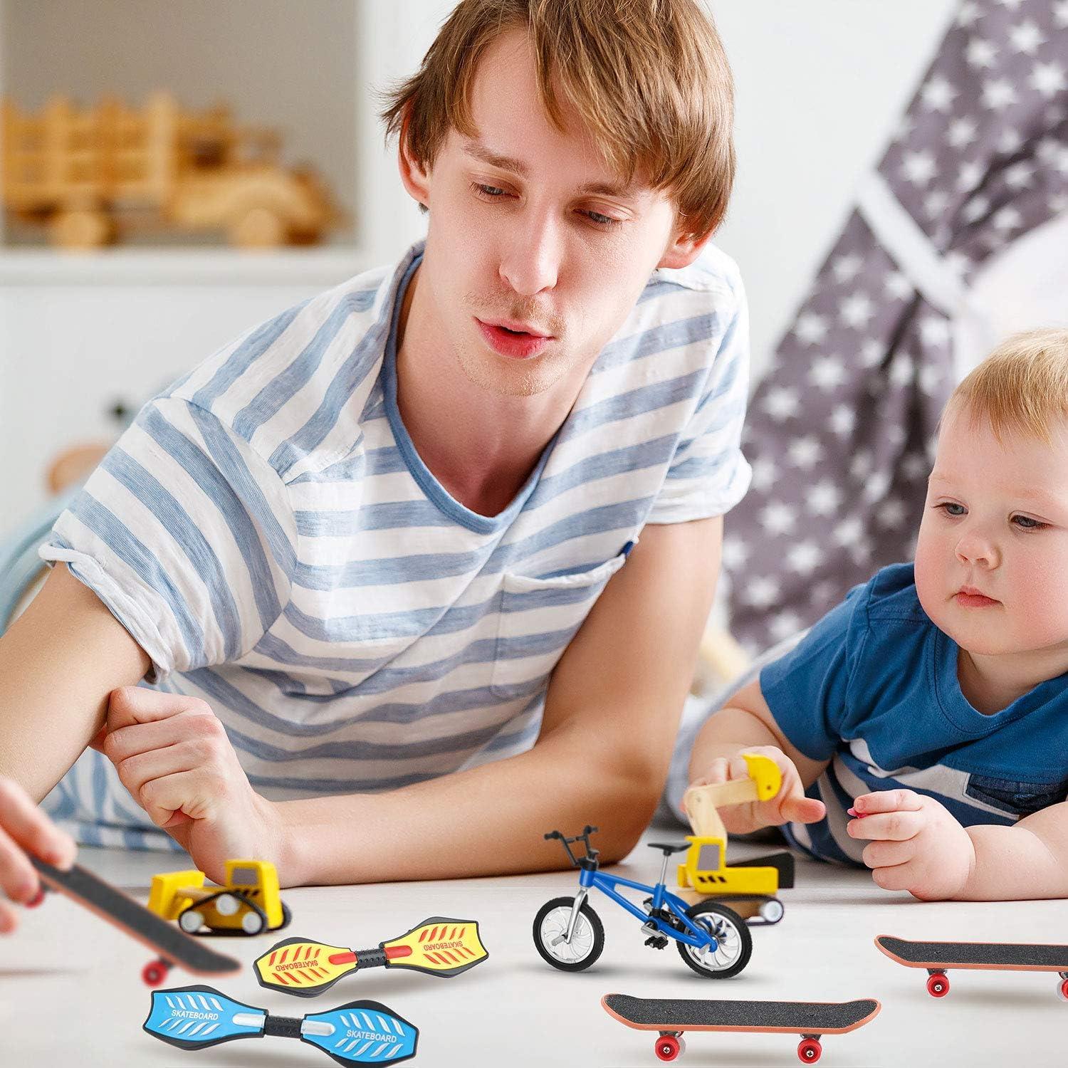 Set de Mini Juguetes para Dedos Gejoy - 31 Piezas Patinetas y Bicicletas