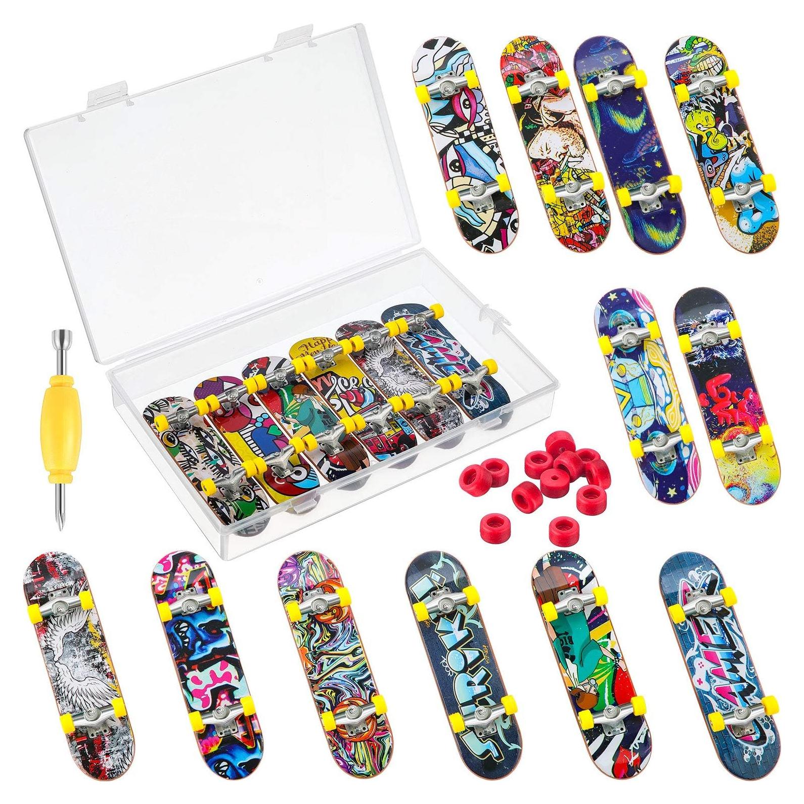 Juego de 25 Piezas Patinetas para Dedos Sumind - Incluye Ruedas y Herramientas