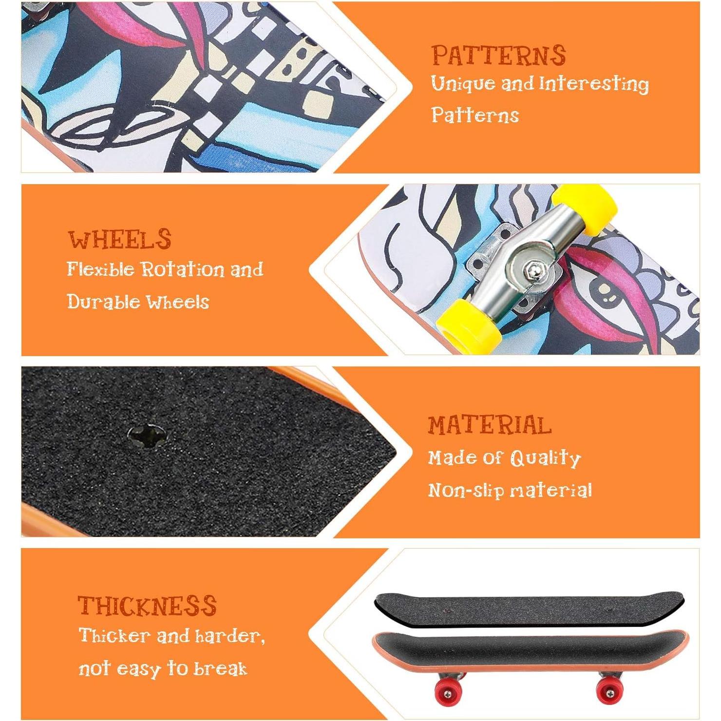 Juego de 25 Piezas Patinetas para Dedos Sumind - Incluye Ruedas y Herramientas