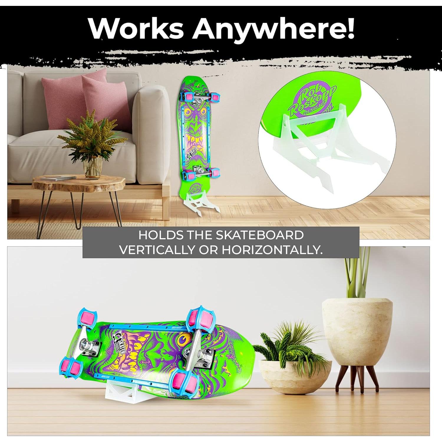 Soporte para Skateboard SKATERTRAINER Origami - Exhibidor Compacto