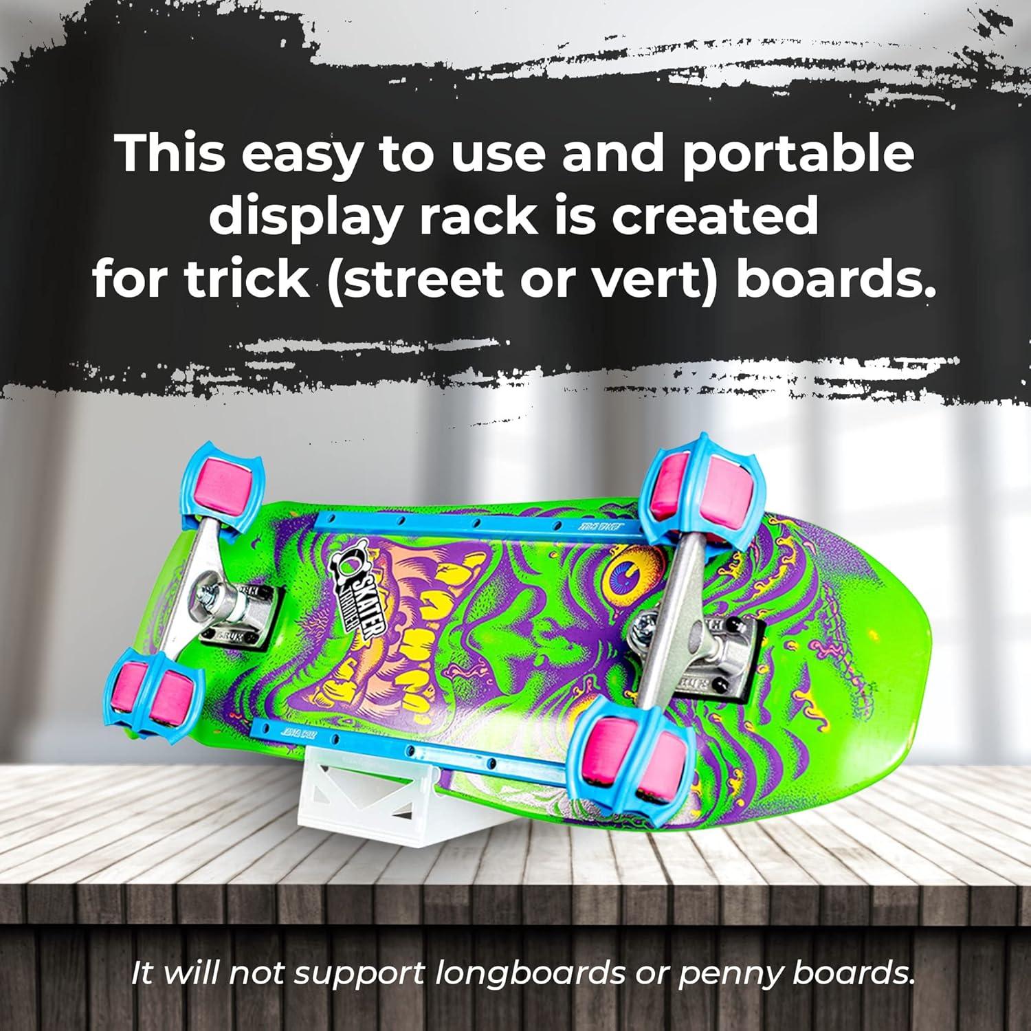 Soporte para Skateboard SKATERTRAINER Origami - Exhibidor Compacto