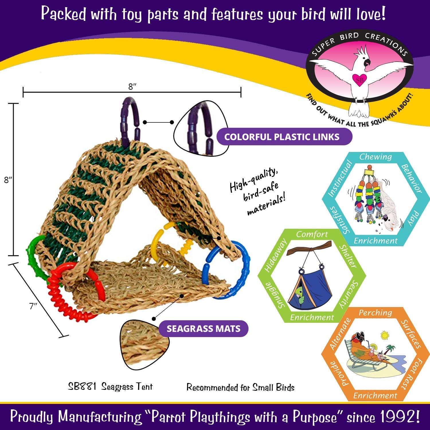 Carpa de Hierba Marina Super Bird Creations SB881 para Pájaros