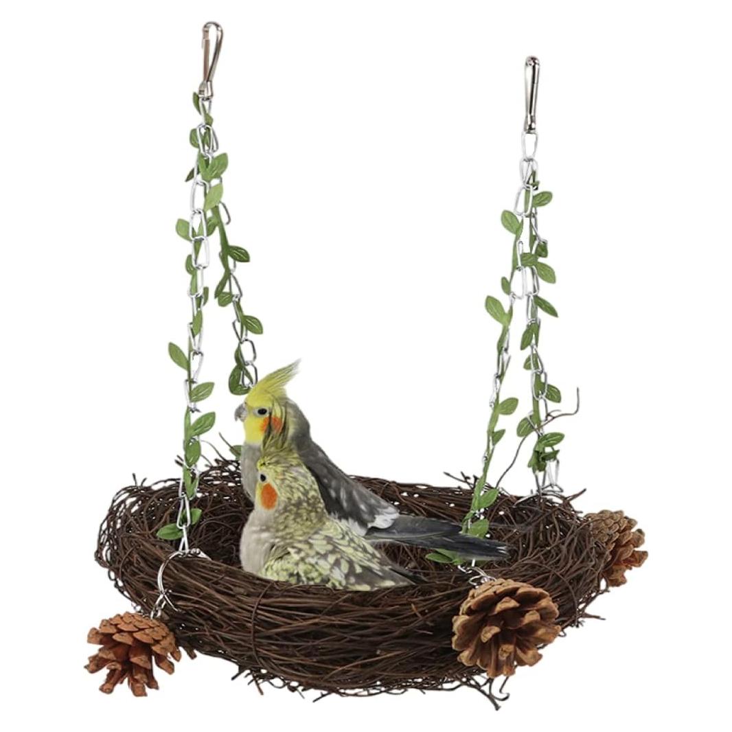 Columpio de Ratan Natural Pequeño para Loro Barn Eleven