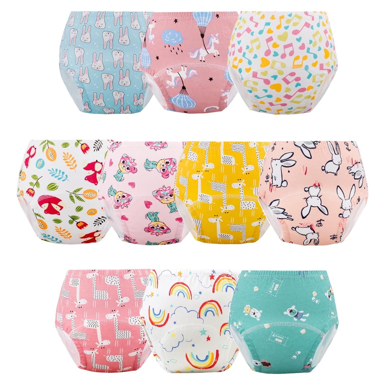 Pantalones de Entrenamiento para el Baño Niños 2-4A Naranja 10 Paquetes