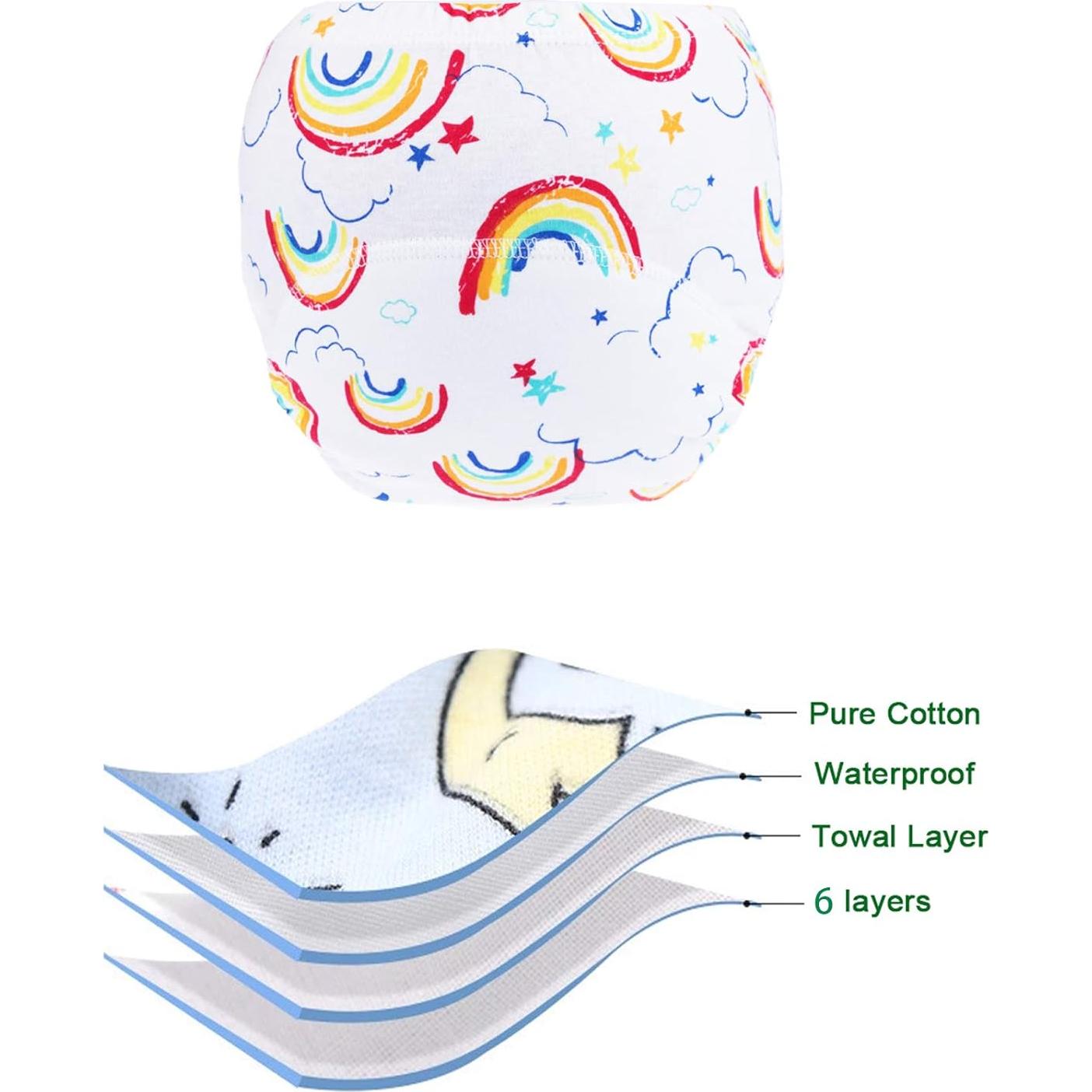 Pantalones de Entrenamiento para el Baño Niños 2-4A Naranja 10 Paquetes