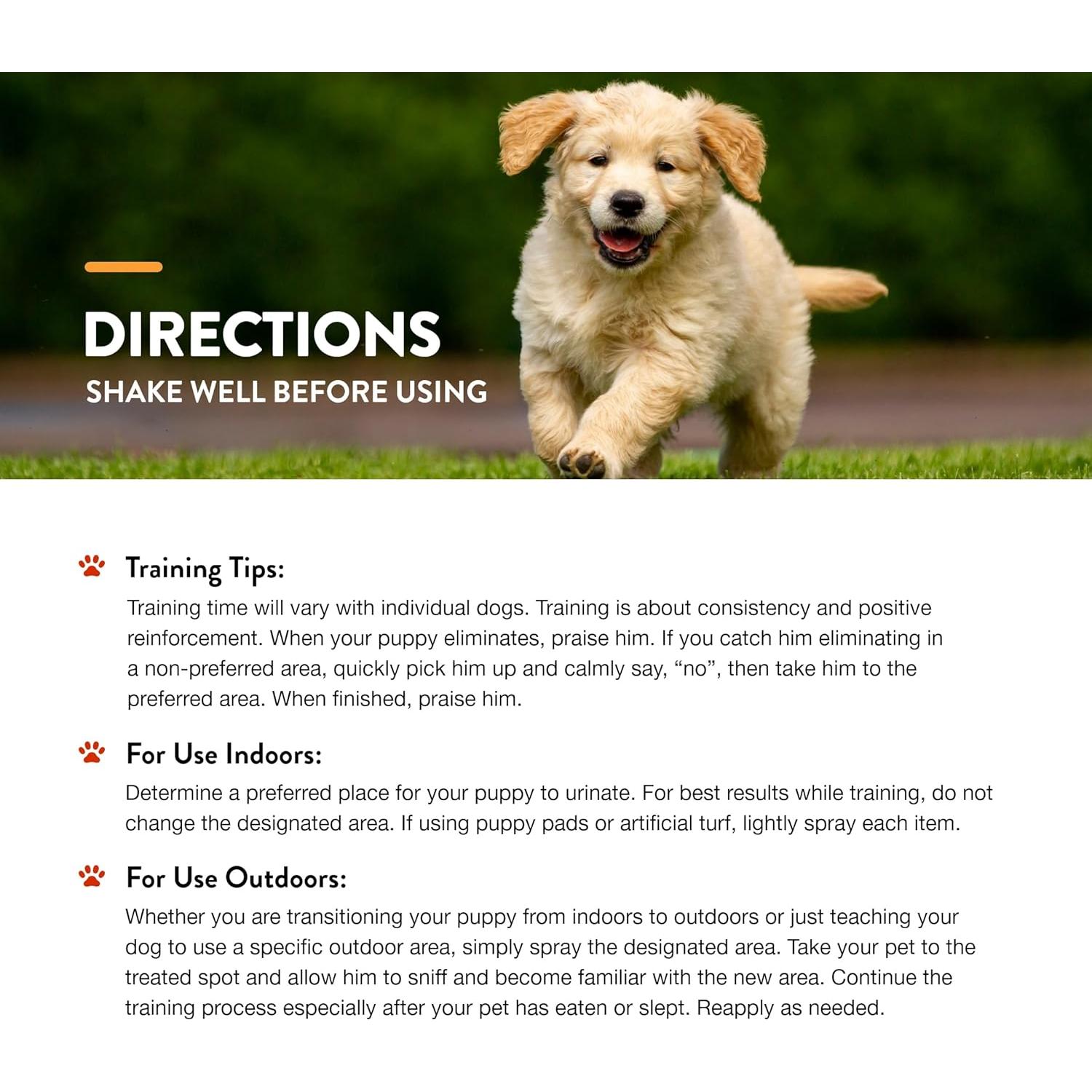 Spray de Entrenamiento Potty NaturVet 32 oz para Perros